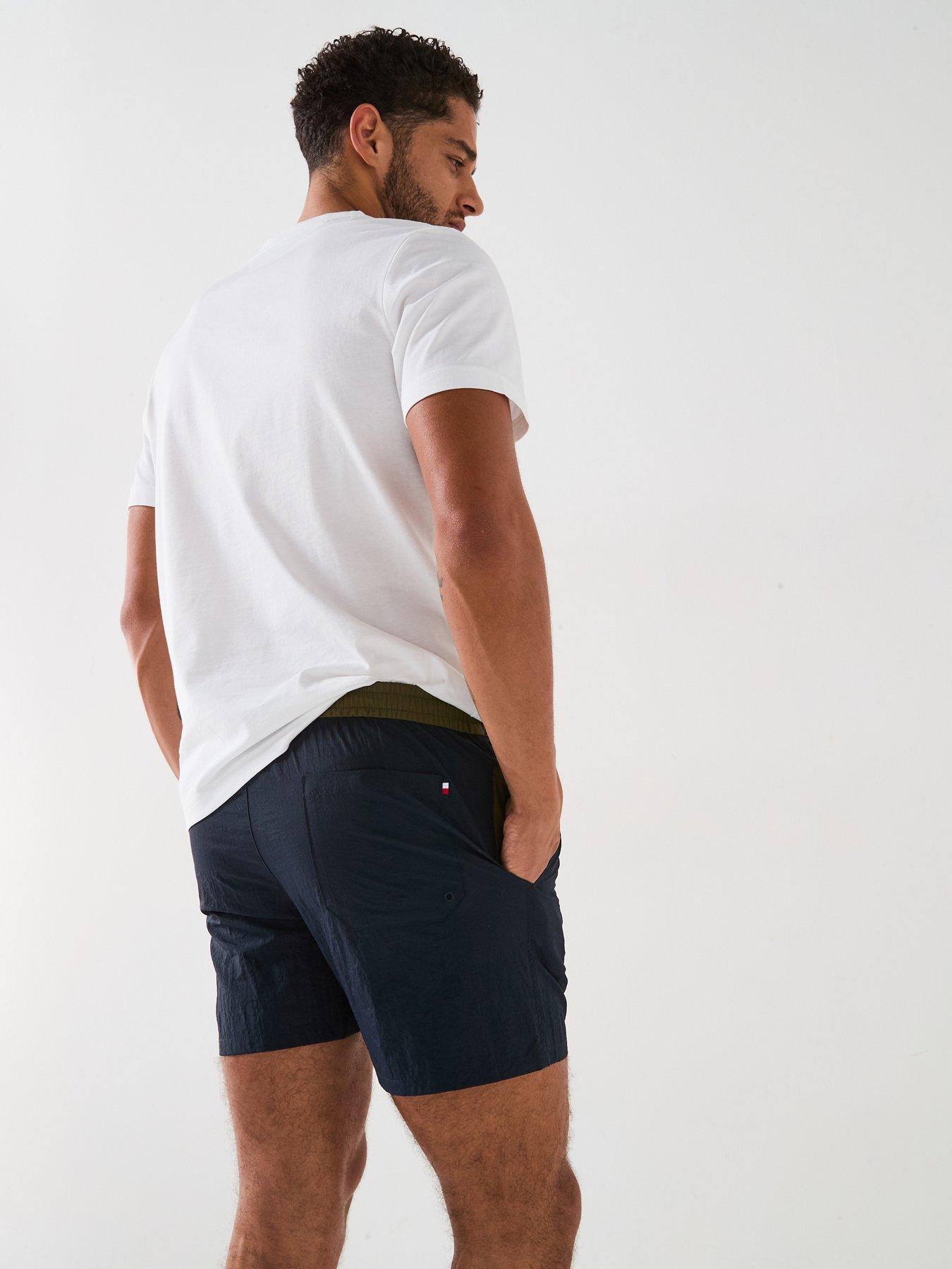 Image 5 of 6 of Tommy Hilfiger Medium Drawstring Swim Shorts - Navy