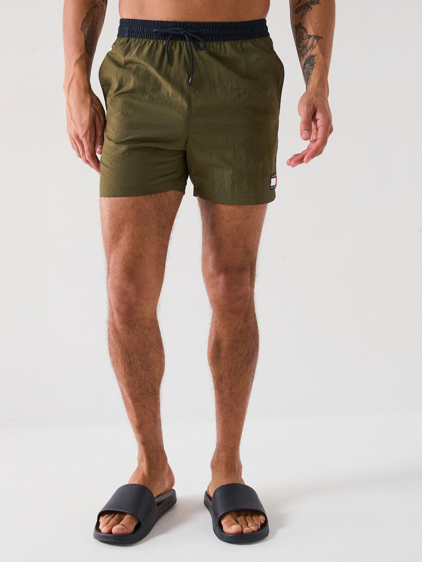 undefined Medium Drawstring Swimshorts - Khaki