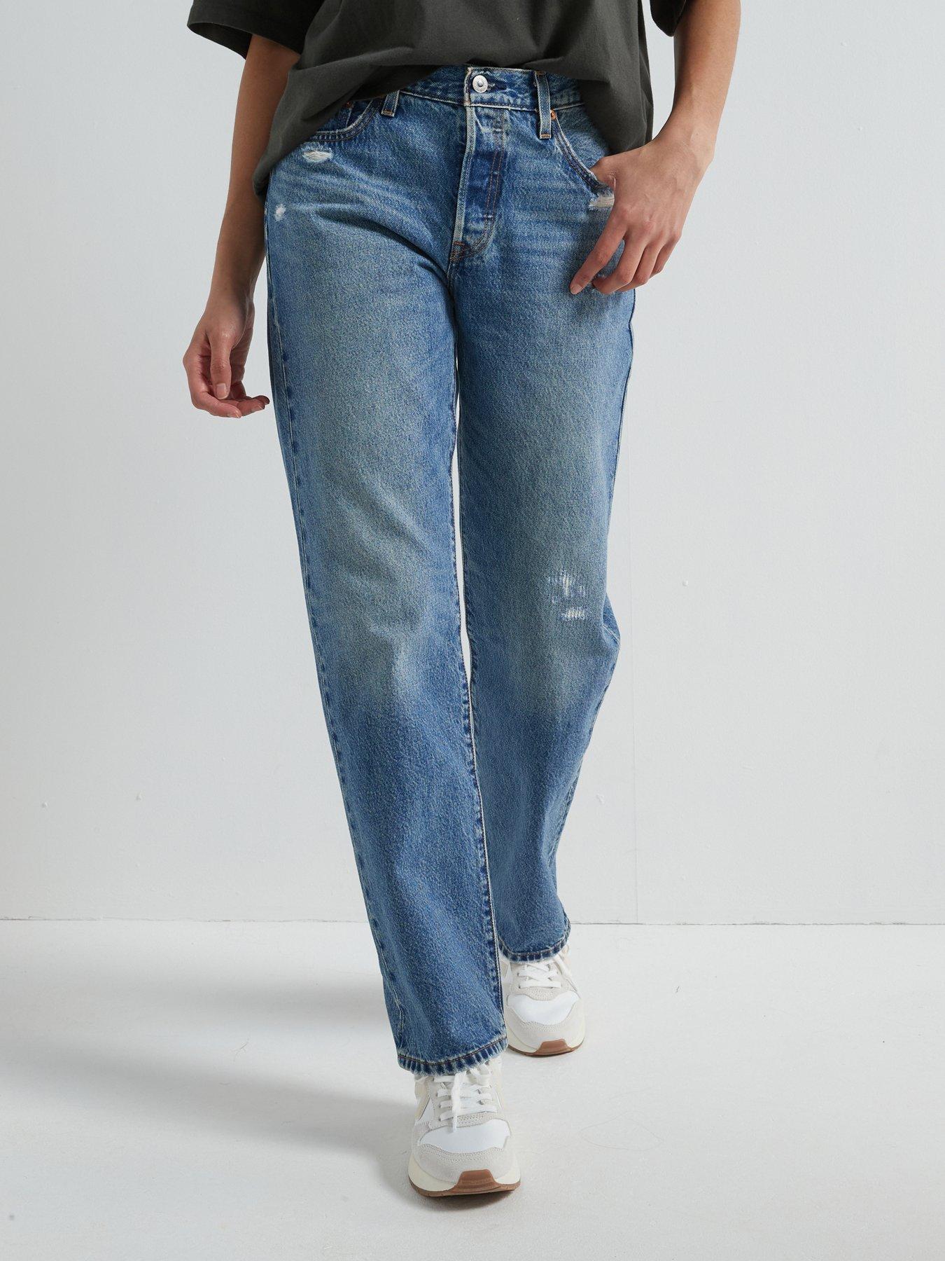 Levi's 501 90s Jeans, Blue, Size 27, Inside Leg 32, Women