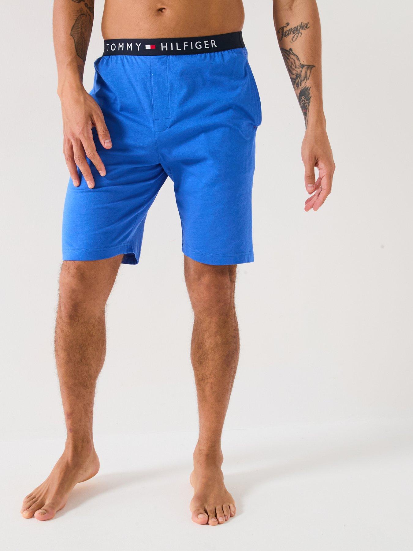 undefined Jersey Short Loungewear Bottoms - Blue