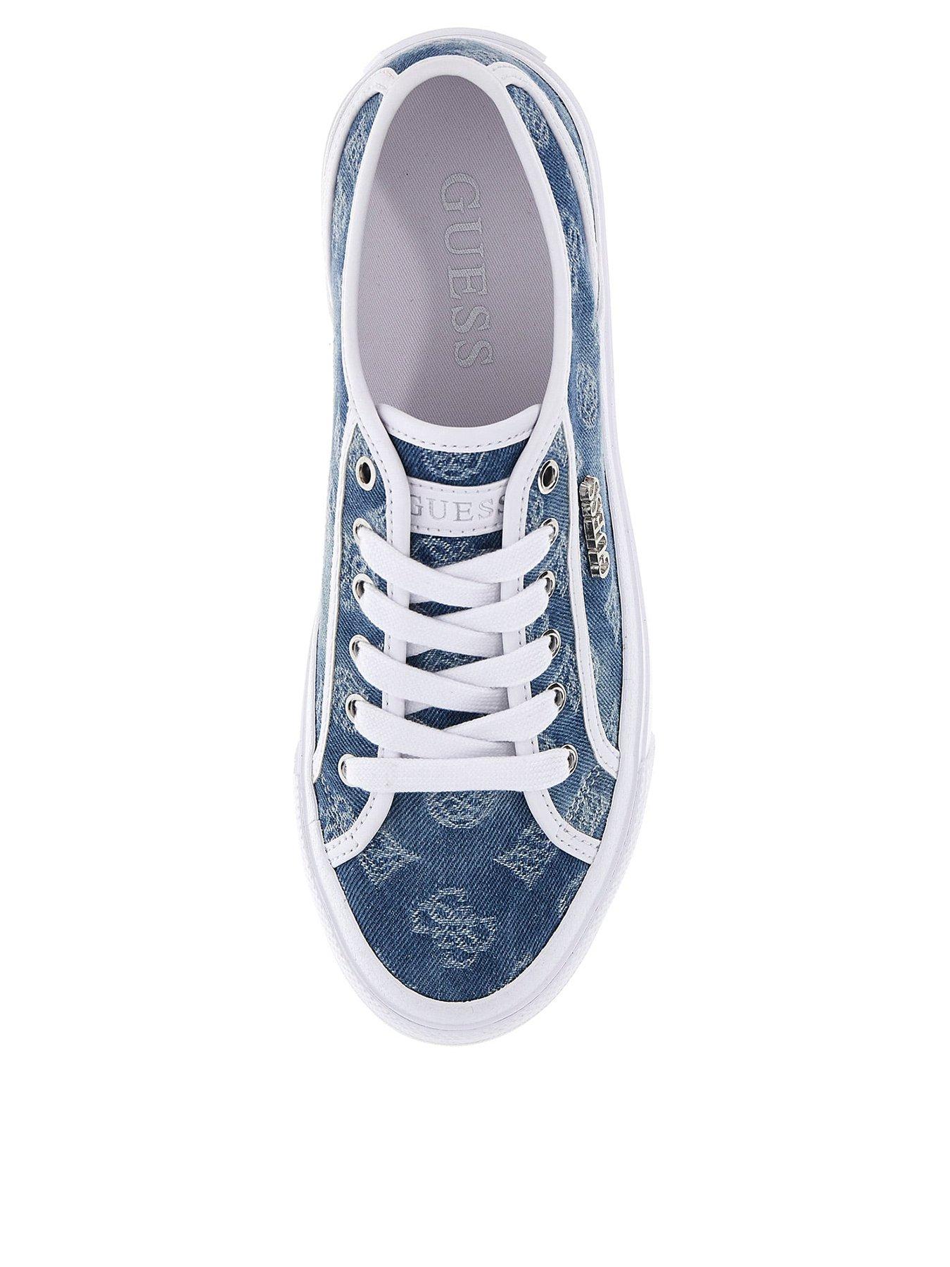 Image 3 of 5 of Guess Jelexa7 Denim Trainers - Blue