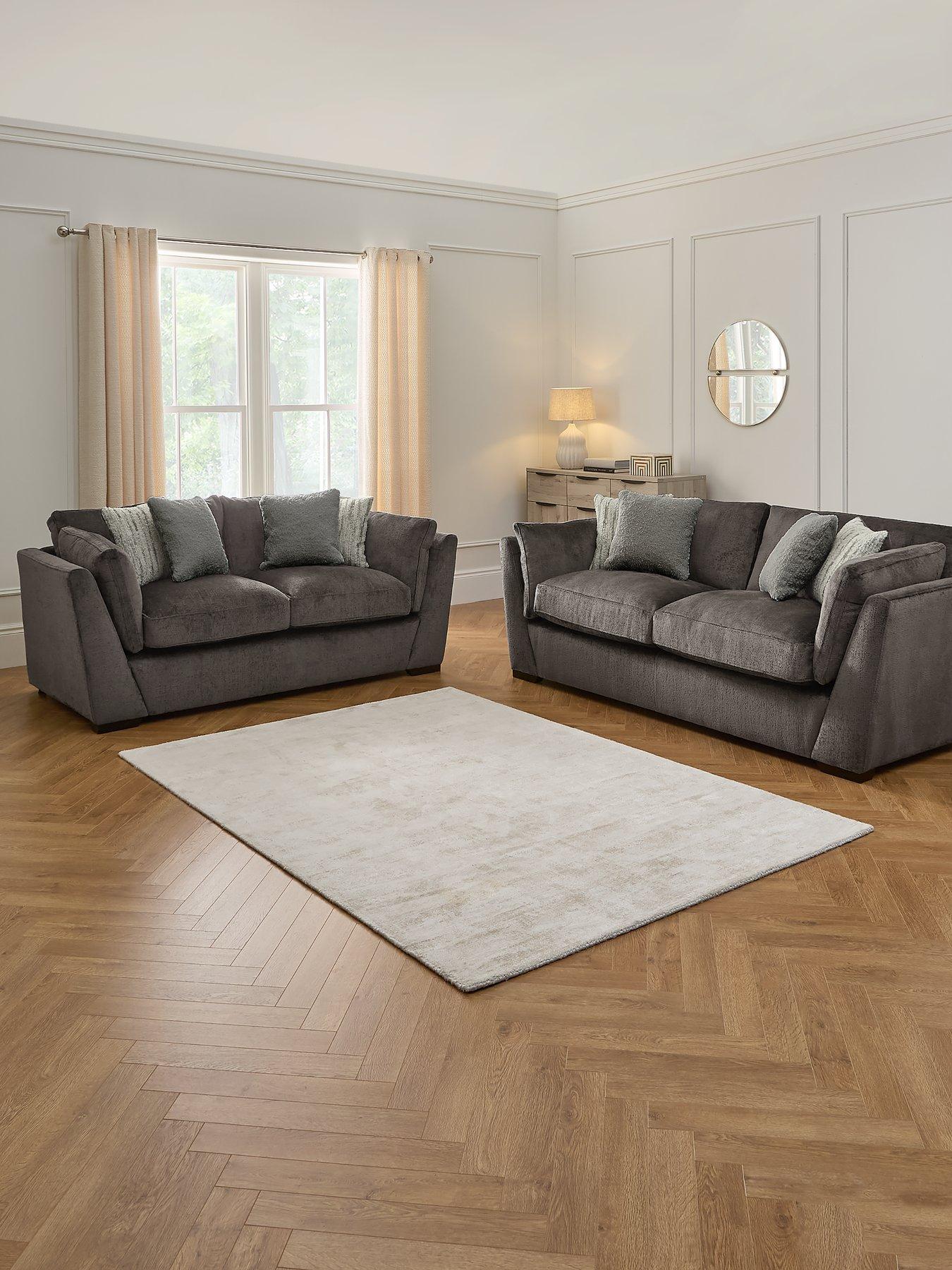 undefined Anniston 3 + 2 Seater Fabric Sofa Set (Buy  &  SAVE!)