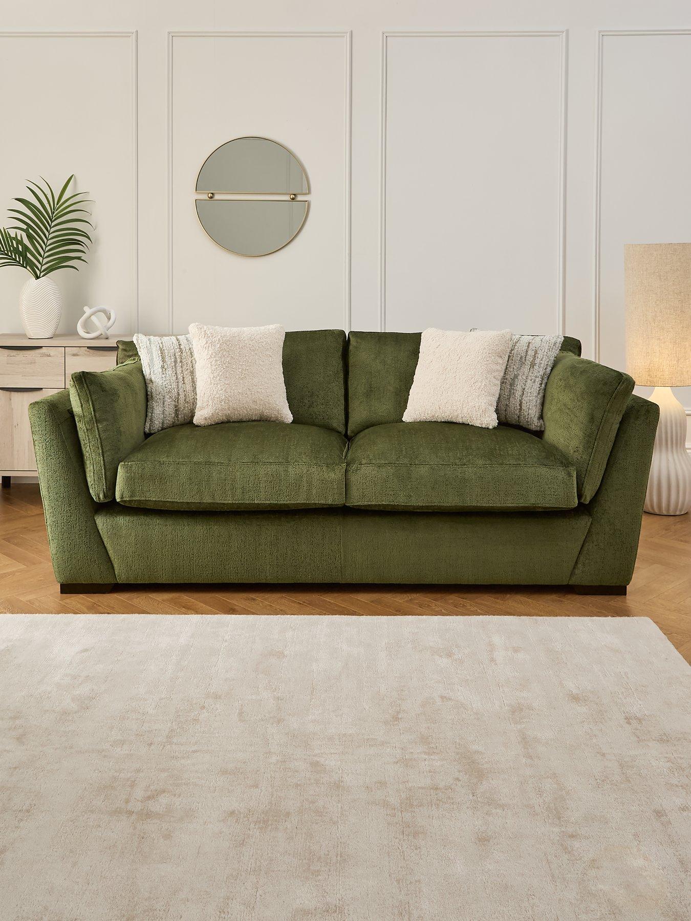 undefined Anniston 3 Seater Fabric Sofa