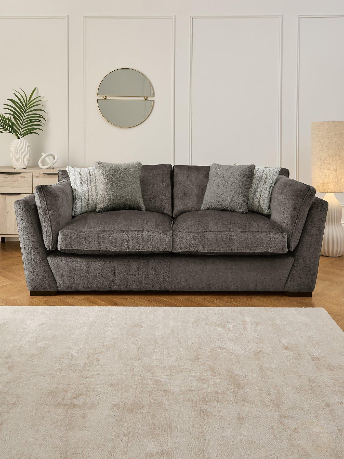 undefined Anniston 3 Seater Fabric Sofa