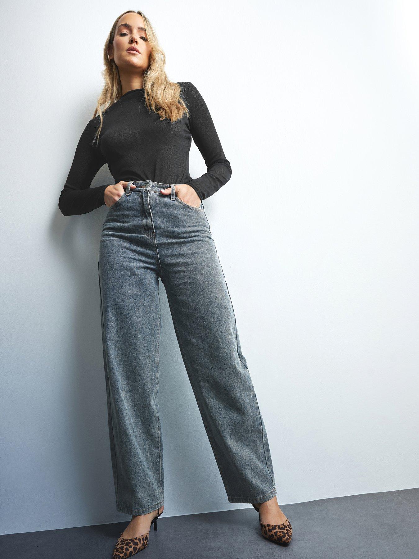 undefined Barrel Leg Jean 34" - Blue