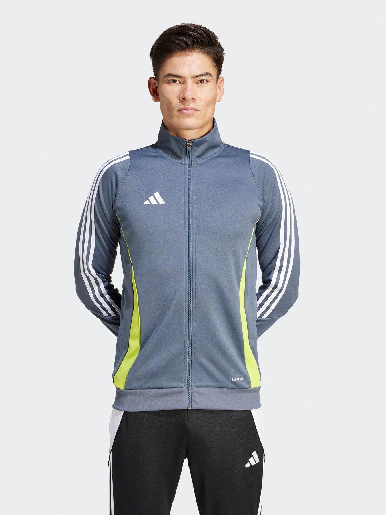 undefined Mens Tiro 24 Training  Track Top -grey/green