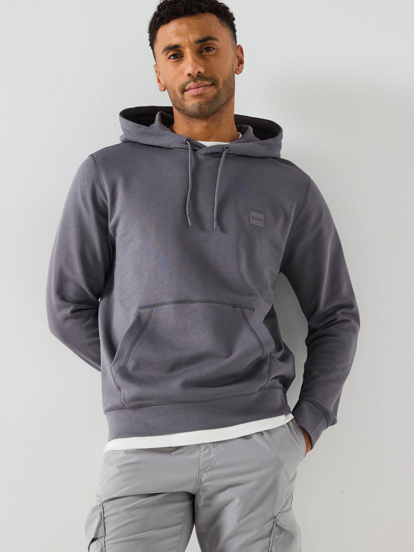 undefined Wetalk Left Chest Overhead Hoodie - Dark Grey