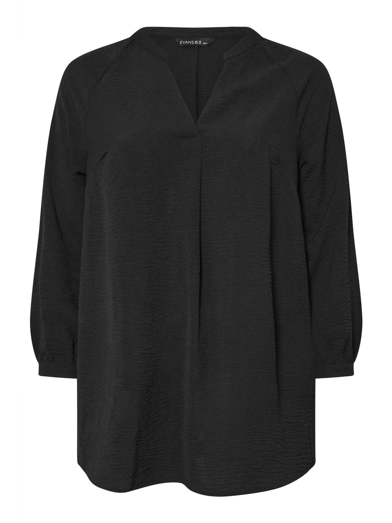 Image 5 of 5 of Evans Short Sleeve Tunic - Black