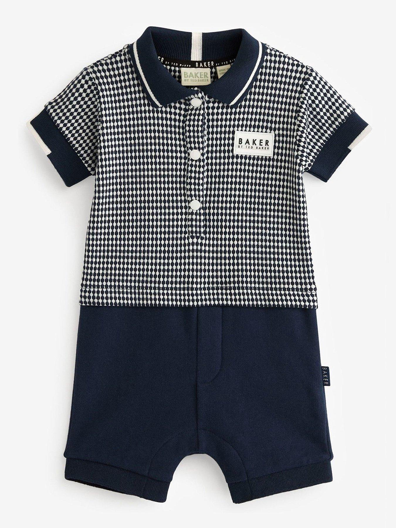 undefined Baby Boys Romper - Navy