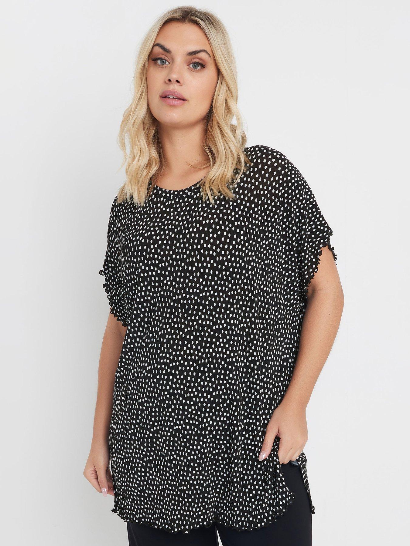 undefined Curve Plisse Grown On Top - Black
