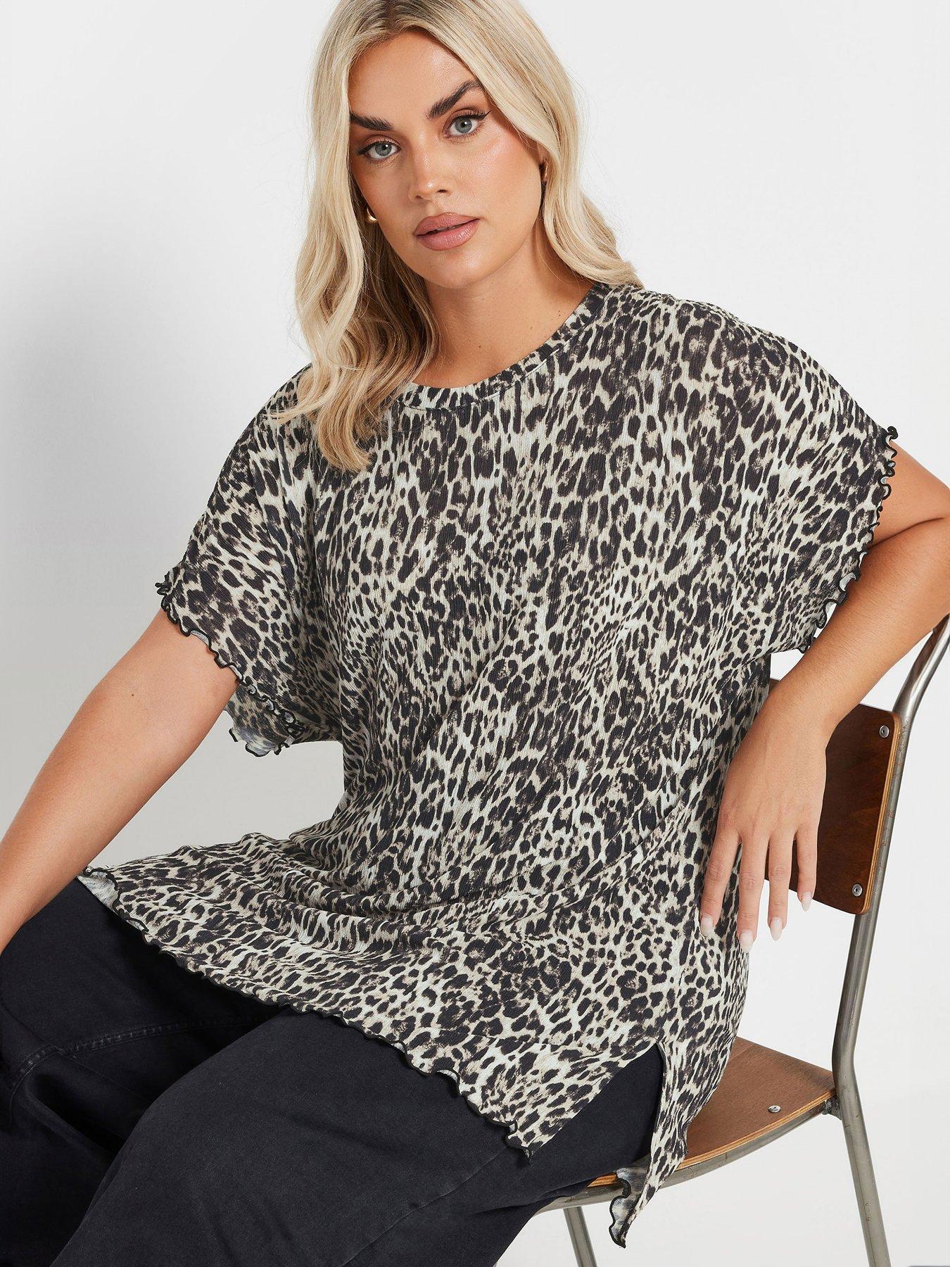 Yours Curve Plisse Grown On Top - Natural