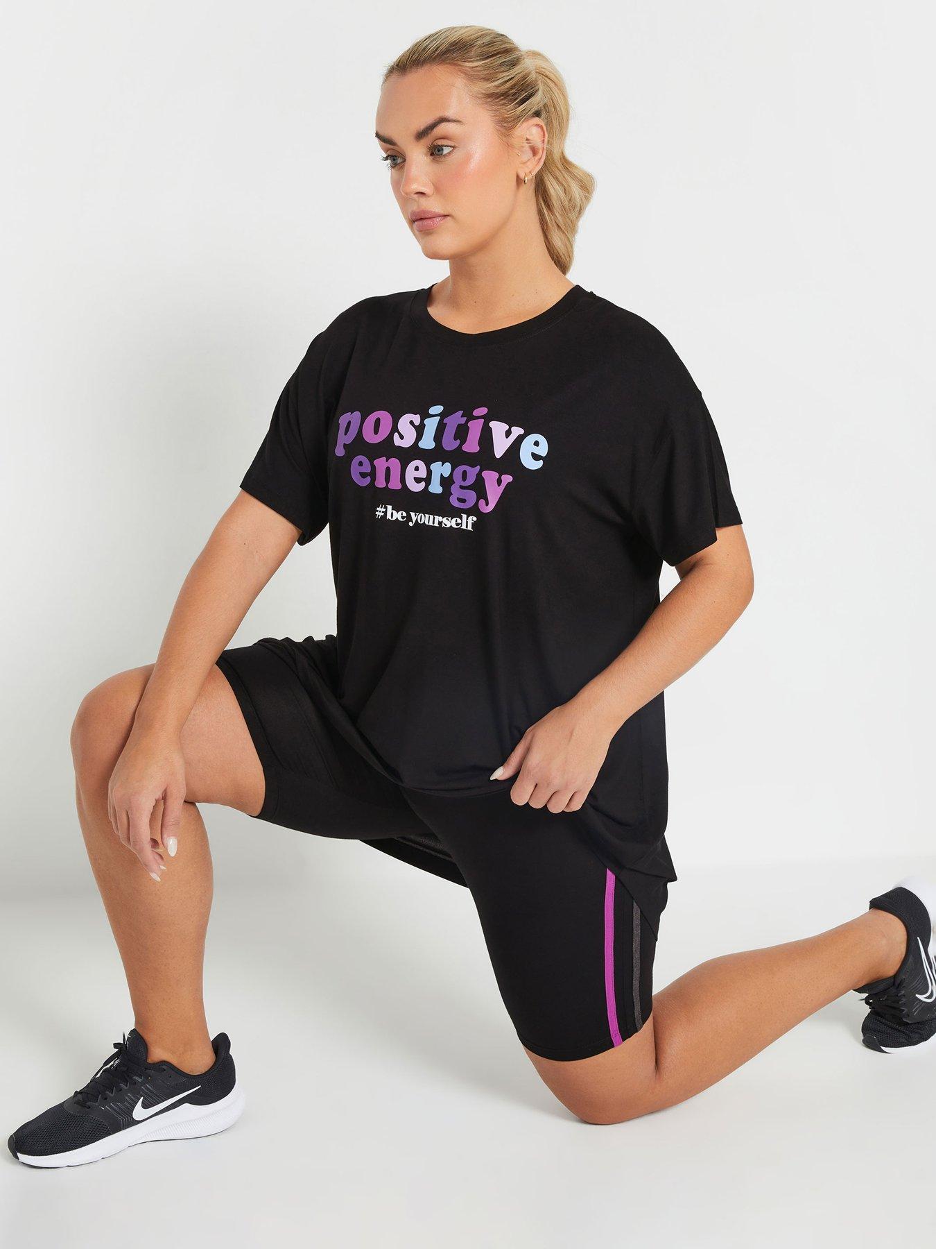 undefined Curve Logo Crew Neck T-Shirt - Black