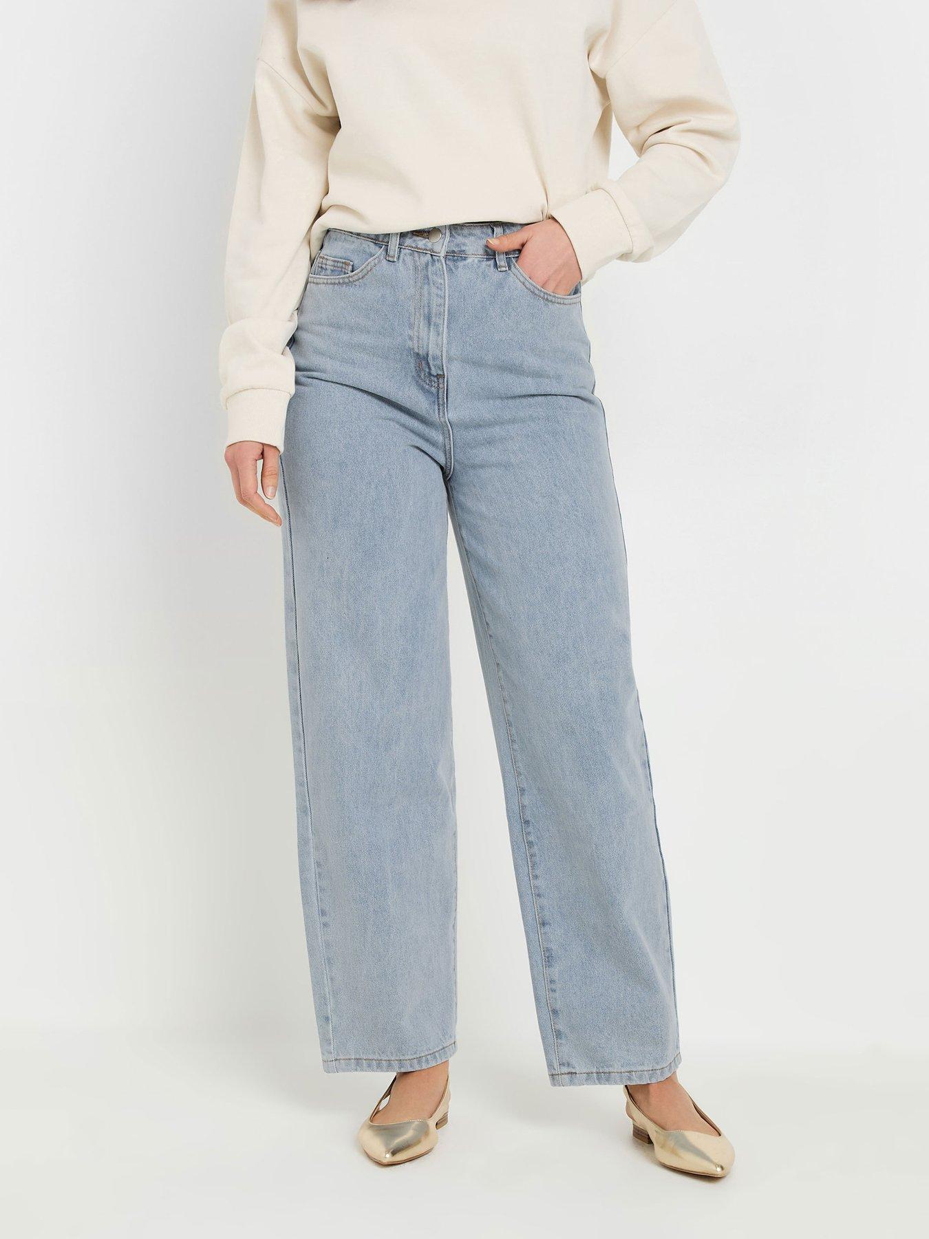undefined Barrel Leg Jean 34" - Blue