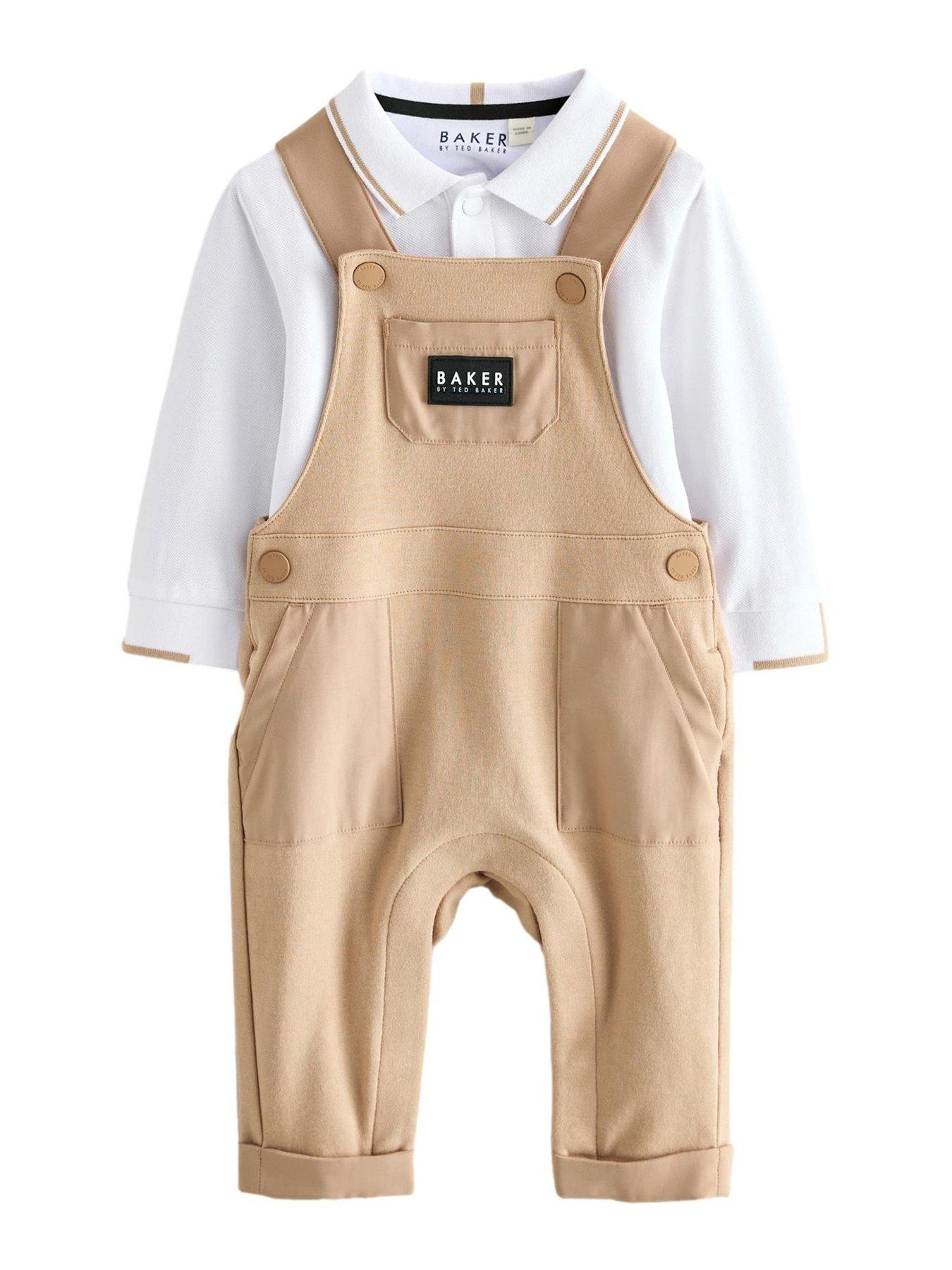 undefined Baby Boys Dungarees - Beige