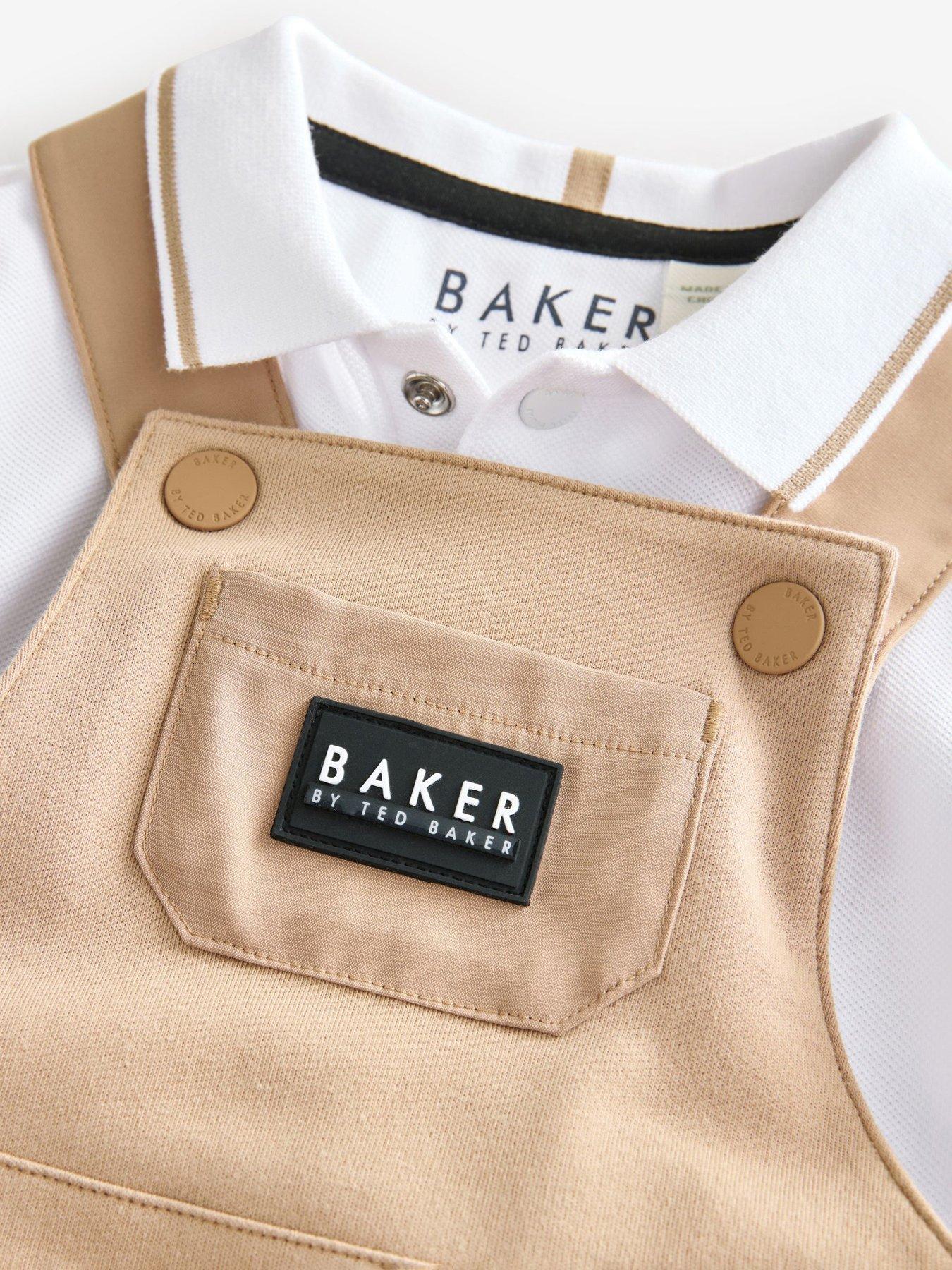 Image 4 of 6 of Ted Baker Baby Boys Dungarees - Beige