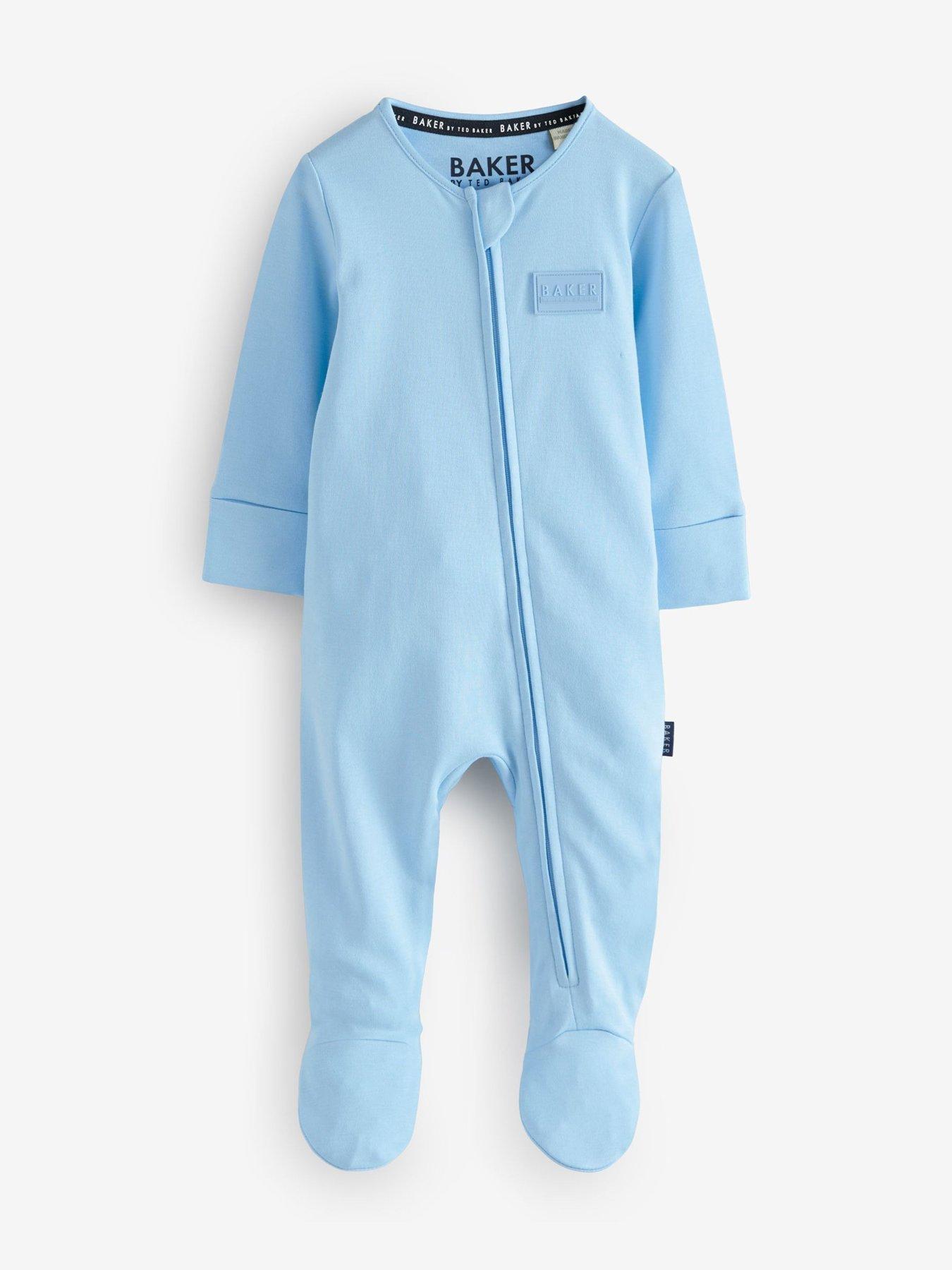 Image 6 of 7 of Ted Baker Baby Boys 3 Pack Sleepsuit - Multi