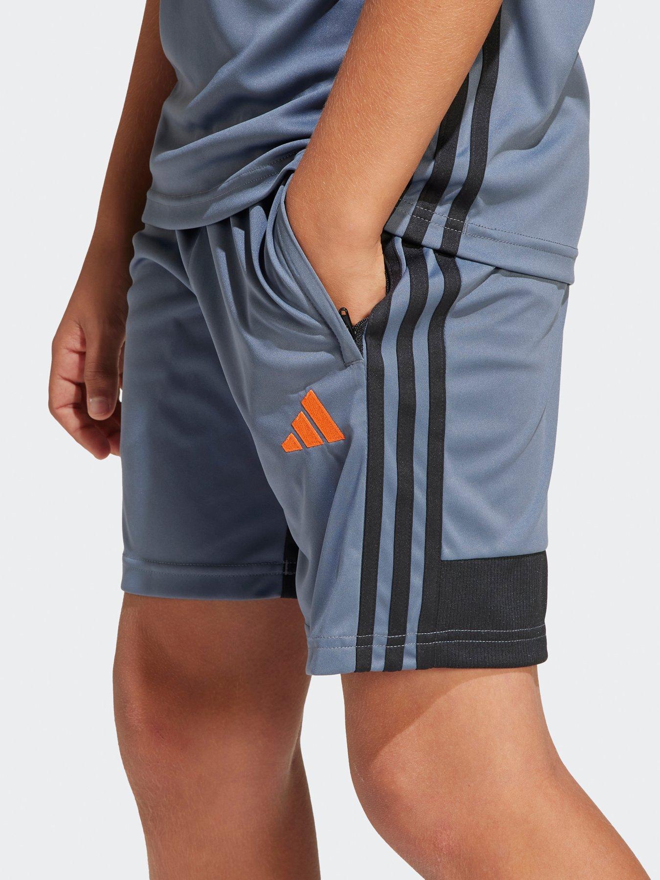 Image 4 of 5 of adidas Youth Tiro Essentials Short- Grey