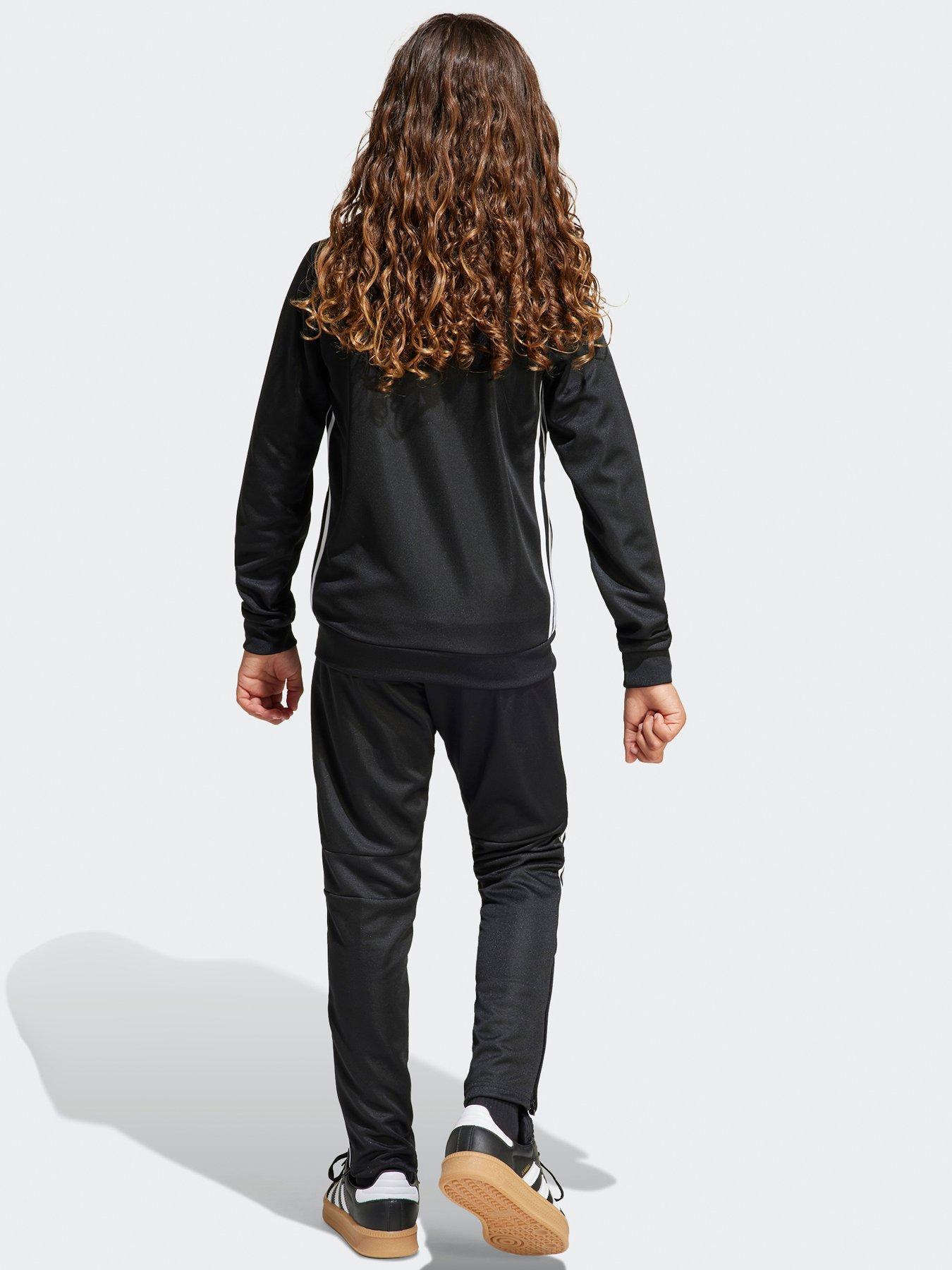 Image 3 of 6 of adidas Youth Tiro Essentials Tracksuit - Black/white