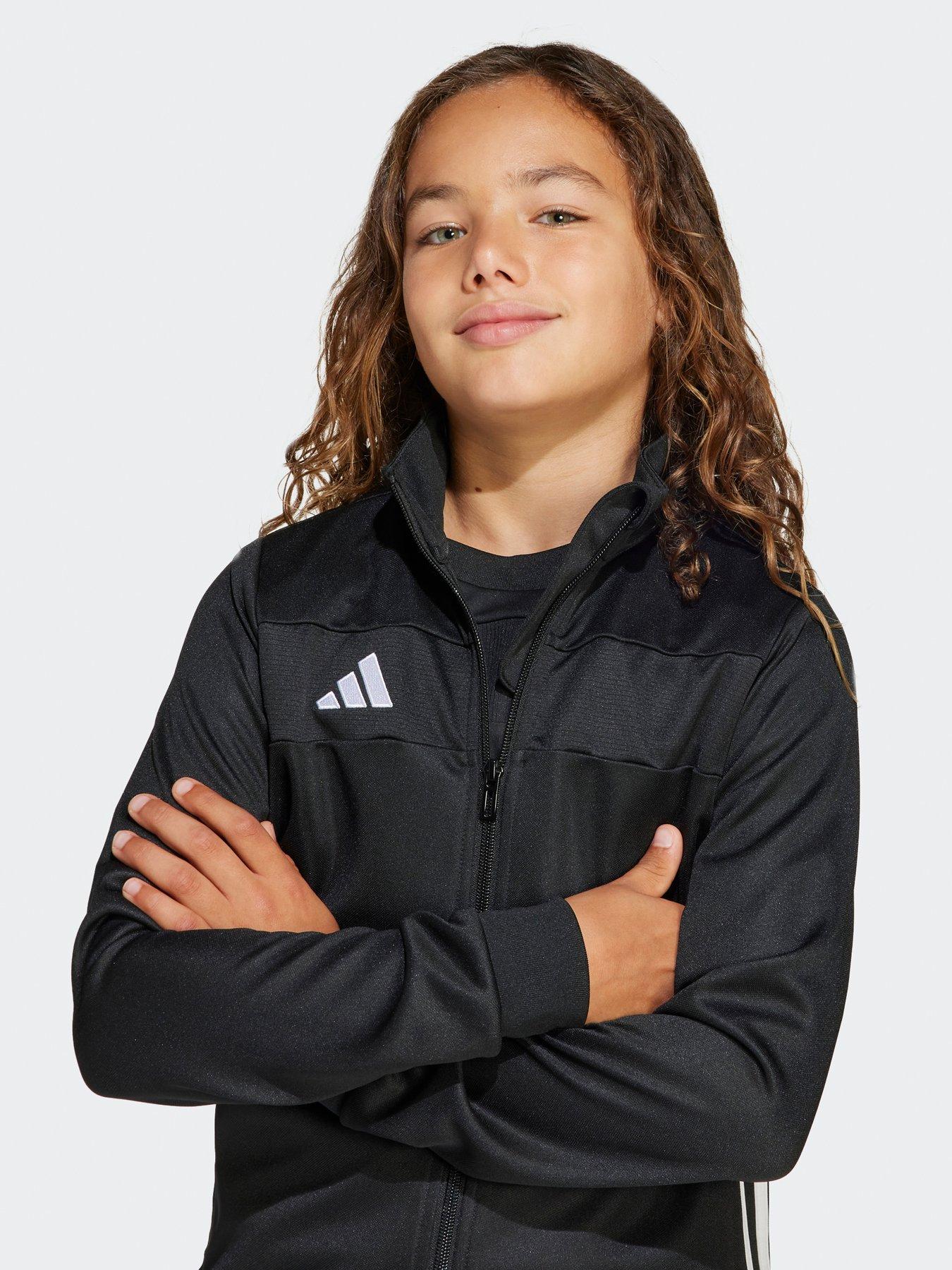 Image 4 of 6 of adidas Youth Tiro Essentials Tracksuit - Black/white