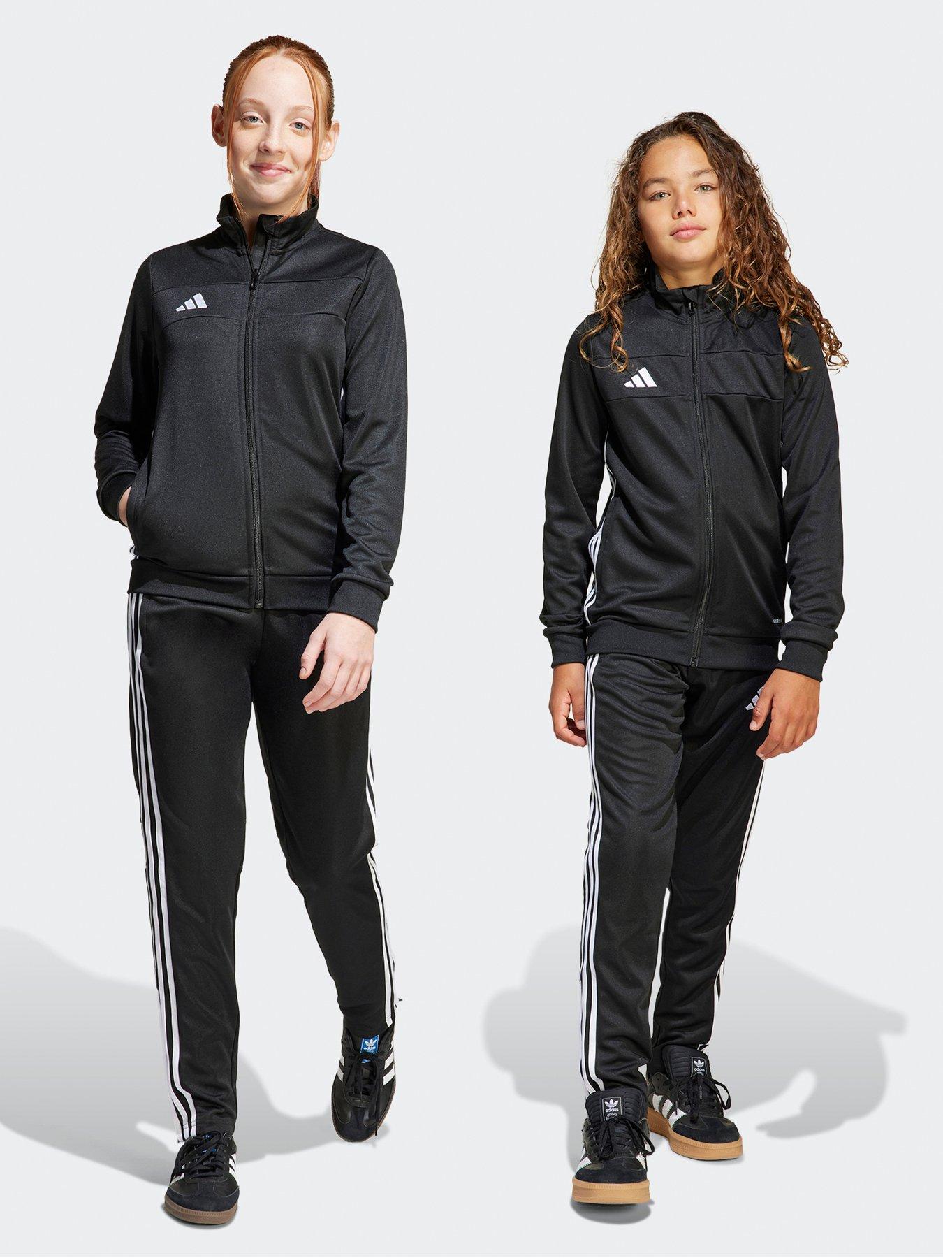 Image 6 of 6 of adidas Youth Tiro Essentials Tracksuit - Black/white