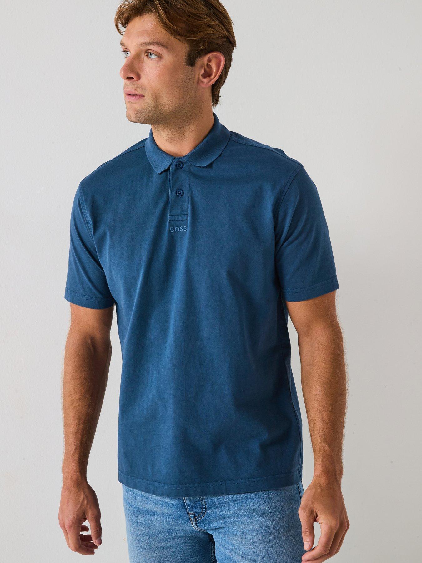 undefined Boss Pe Dye Centre Logo Polo Shirt-blue