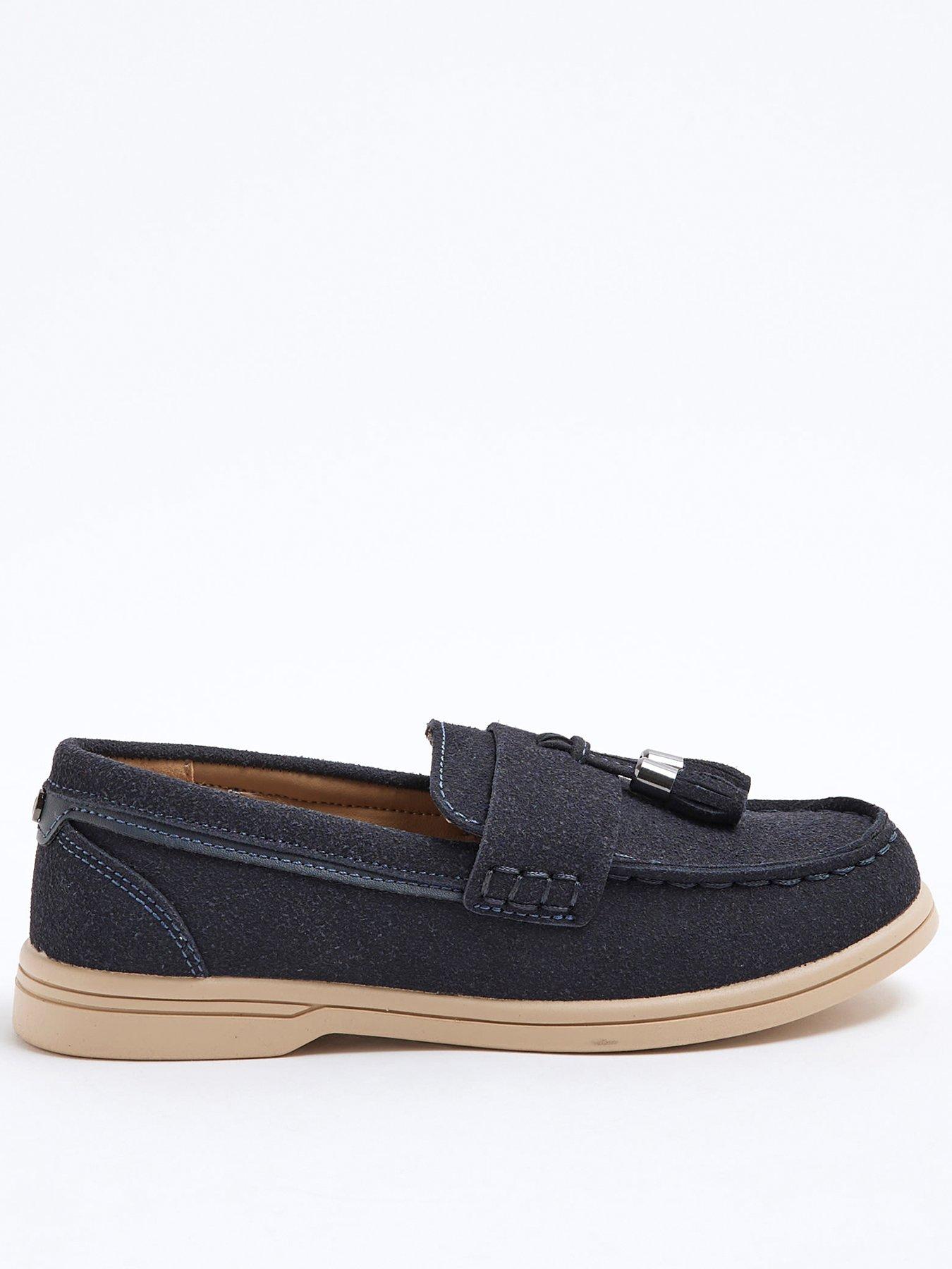 undefined Boys Tassel Loafers - Navy