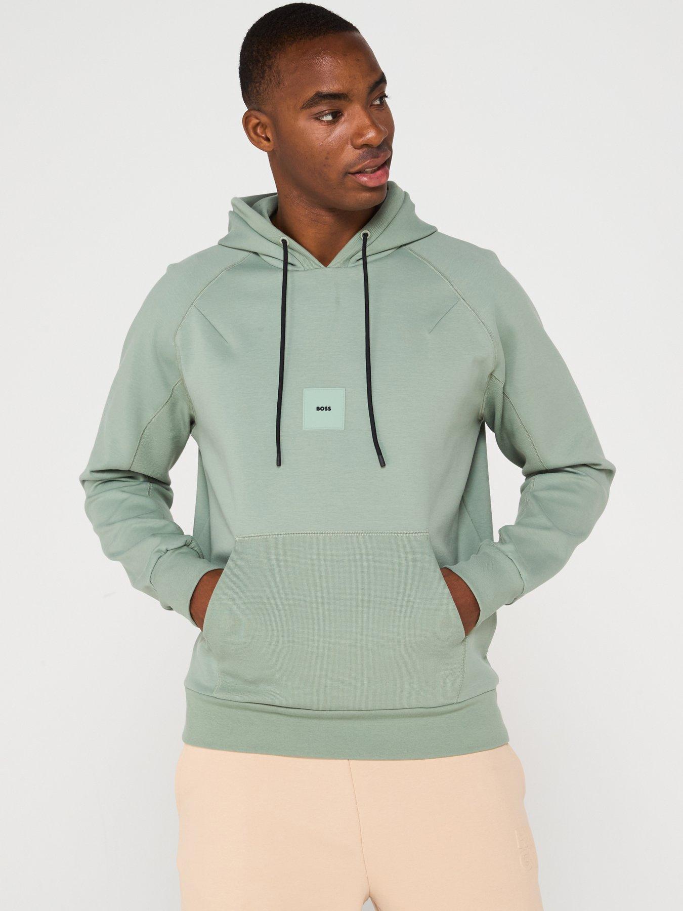 undefined Soody Rib Overhead Hoodie - Open Green