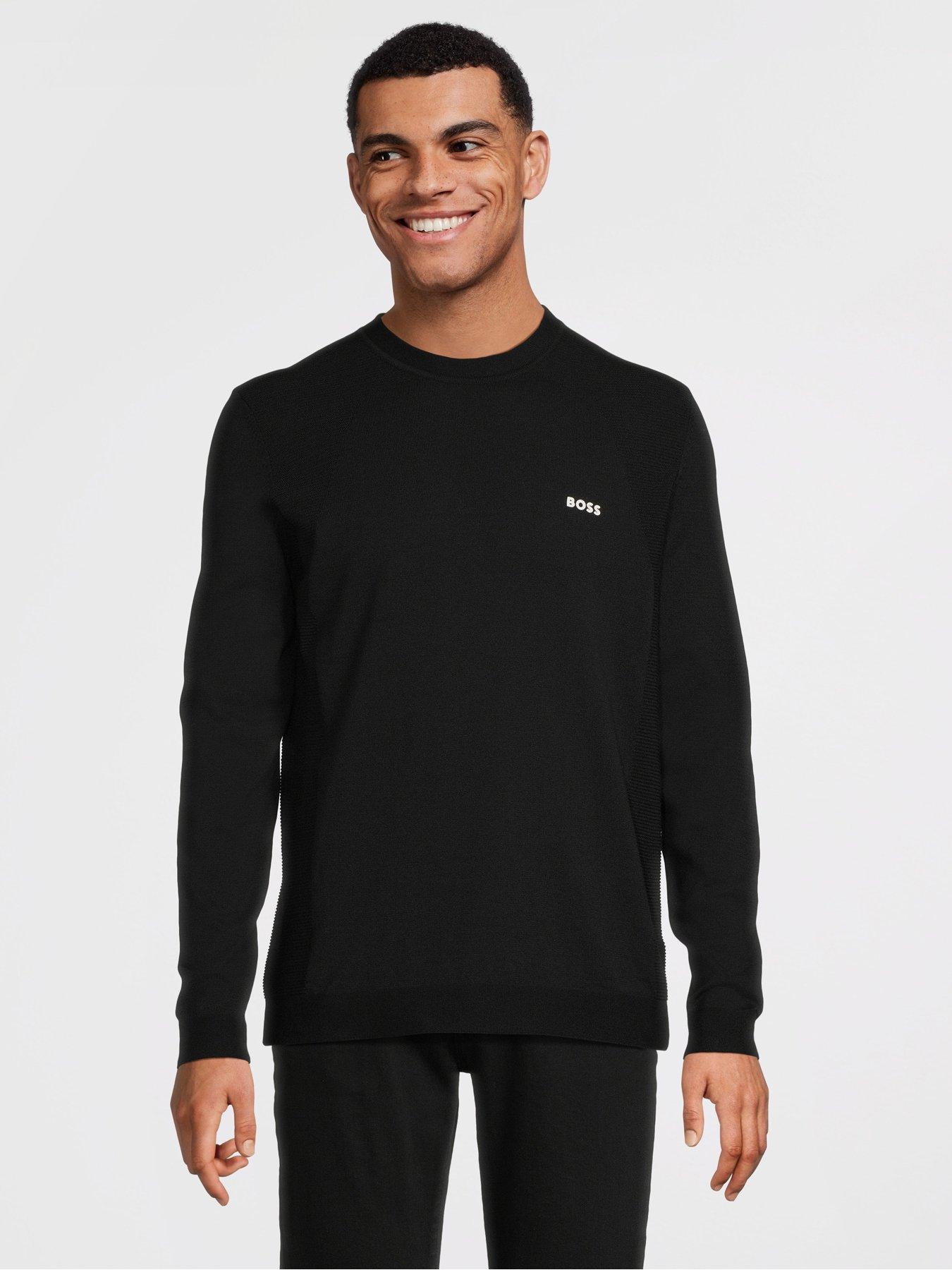 undefined Momentum Lite Cotton Knitted Jumper-black