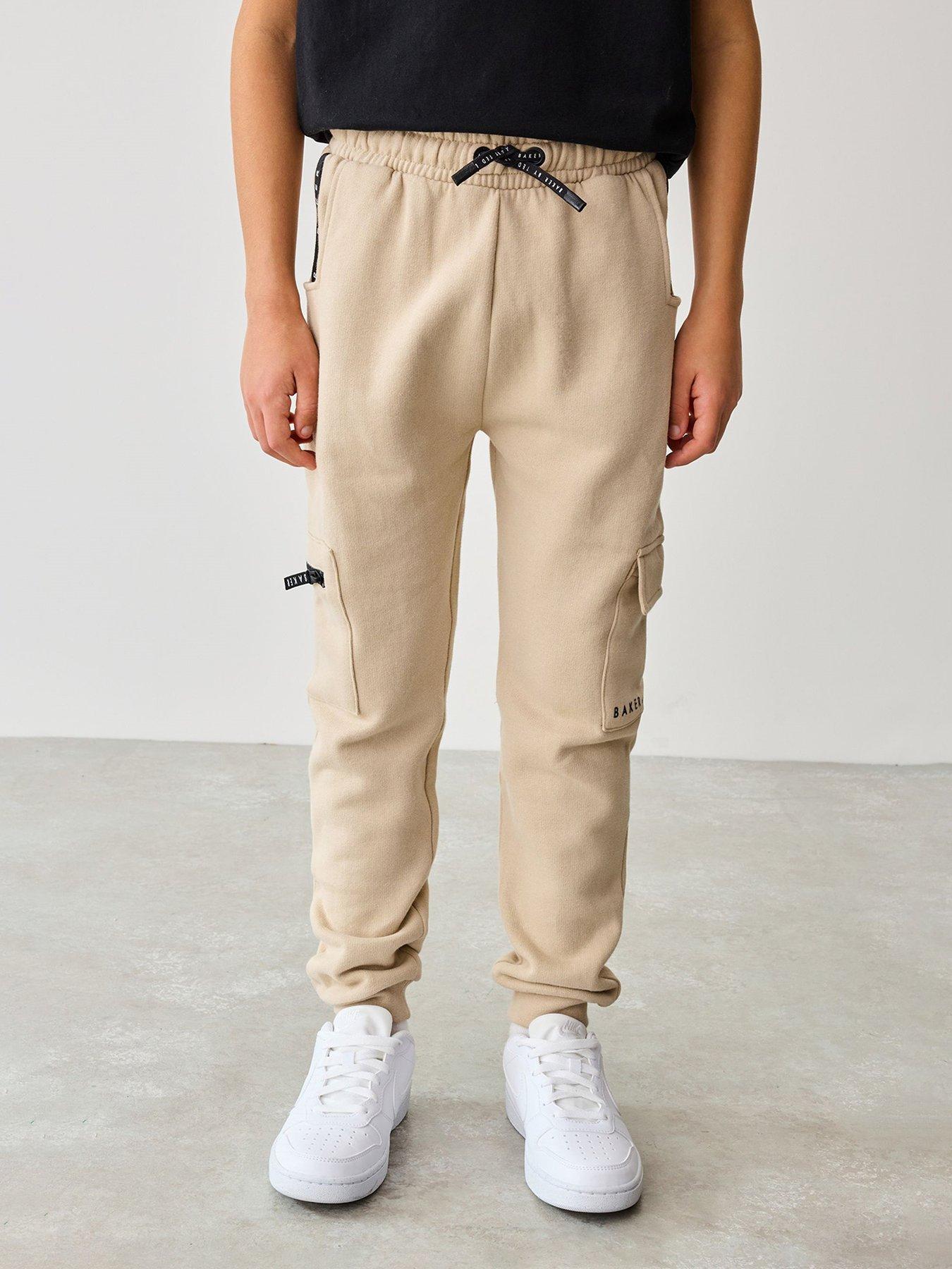 Image 1 of 5 of Ted Baker Boys Cargo Joggers - Beige
