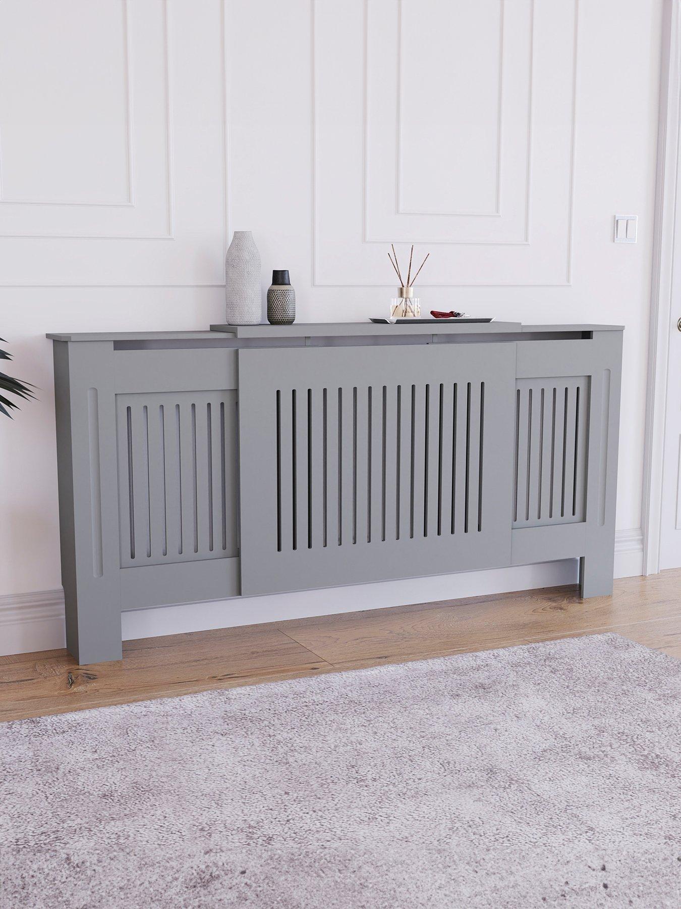 Vida Designs Chelsea Adjustable Radiator Cover - Olive Grey
