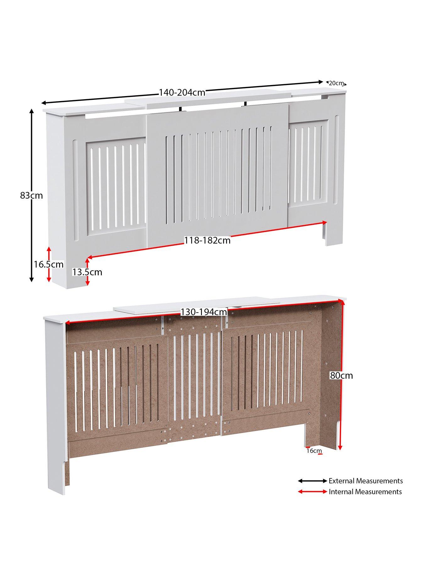 Image 7 of 7 of Vida Designs Chelsea Adjustable Radiator Cover