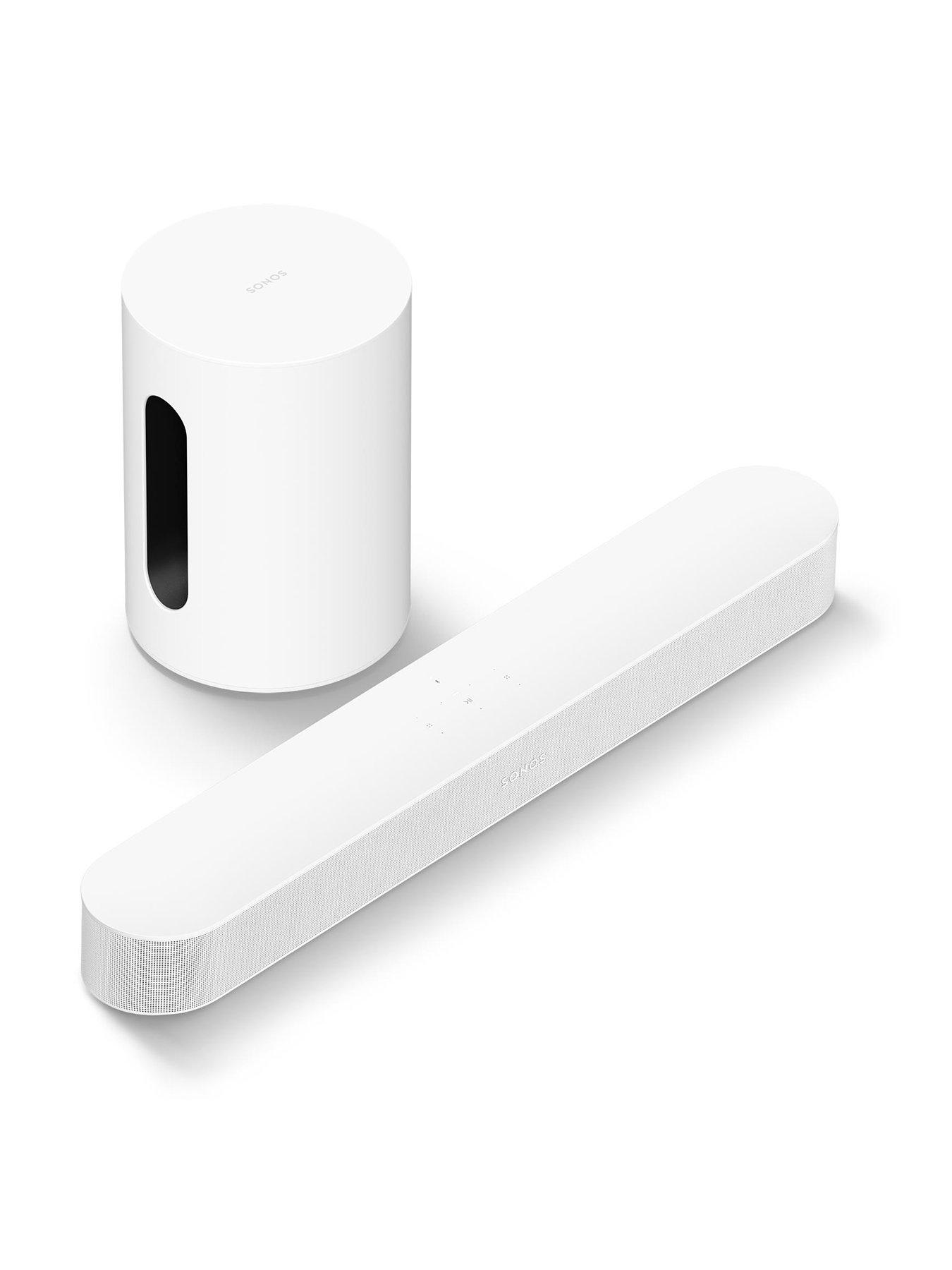 Sonos Beam (Gen2) & Sub Mini Wireless Subwoofer - White