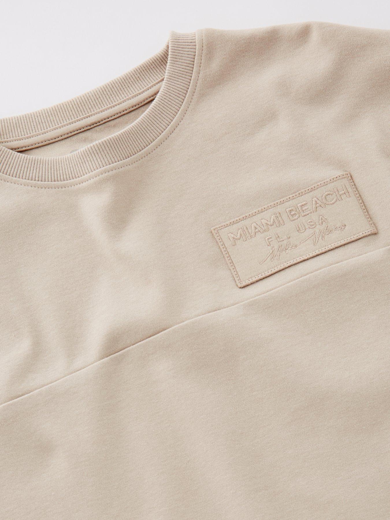 Image 4 of 4 of V by Very Boys Sweat T-shirt And Short Set - Grey