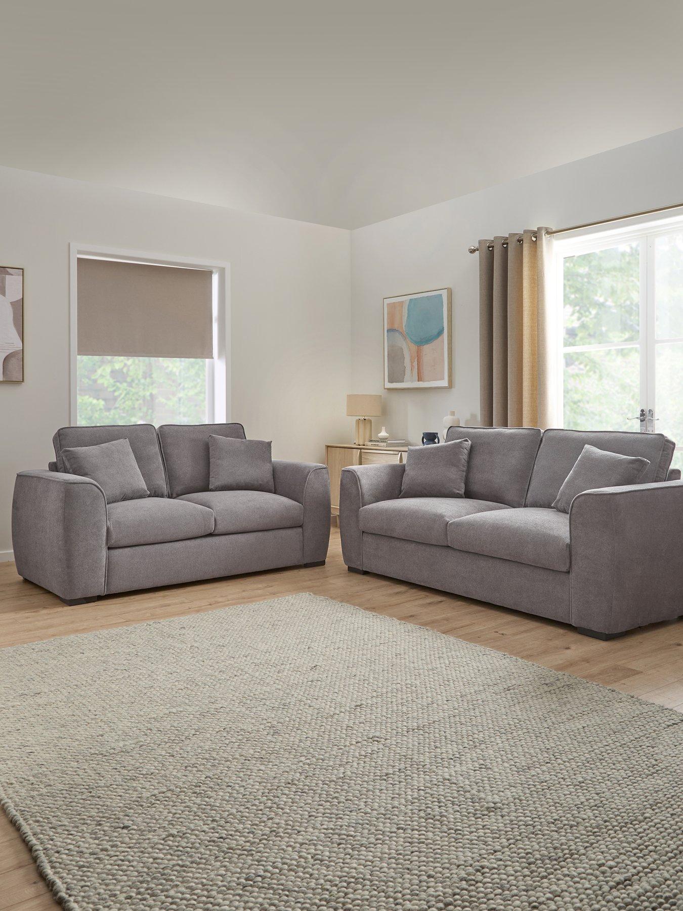 undefined Seoul 3 + 2 Seater Fabric Sofa Set (Buy  &  SAVE!) - FSC® Certified
