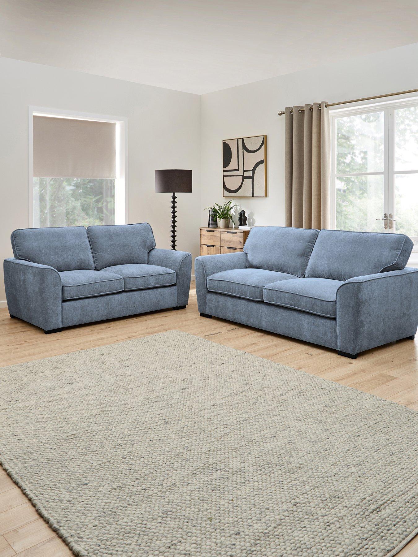 The Very Collection Harlow 3 + 2 Seater Fabric Sofa Set (Buy  &  SAVE!) - FSC® Certified
