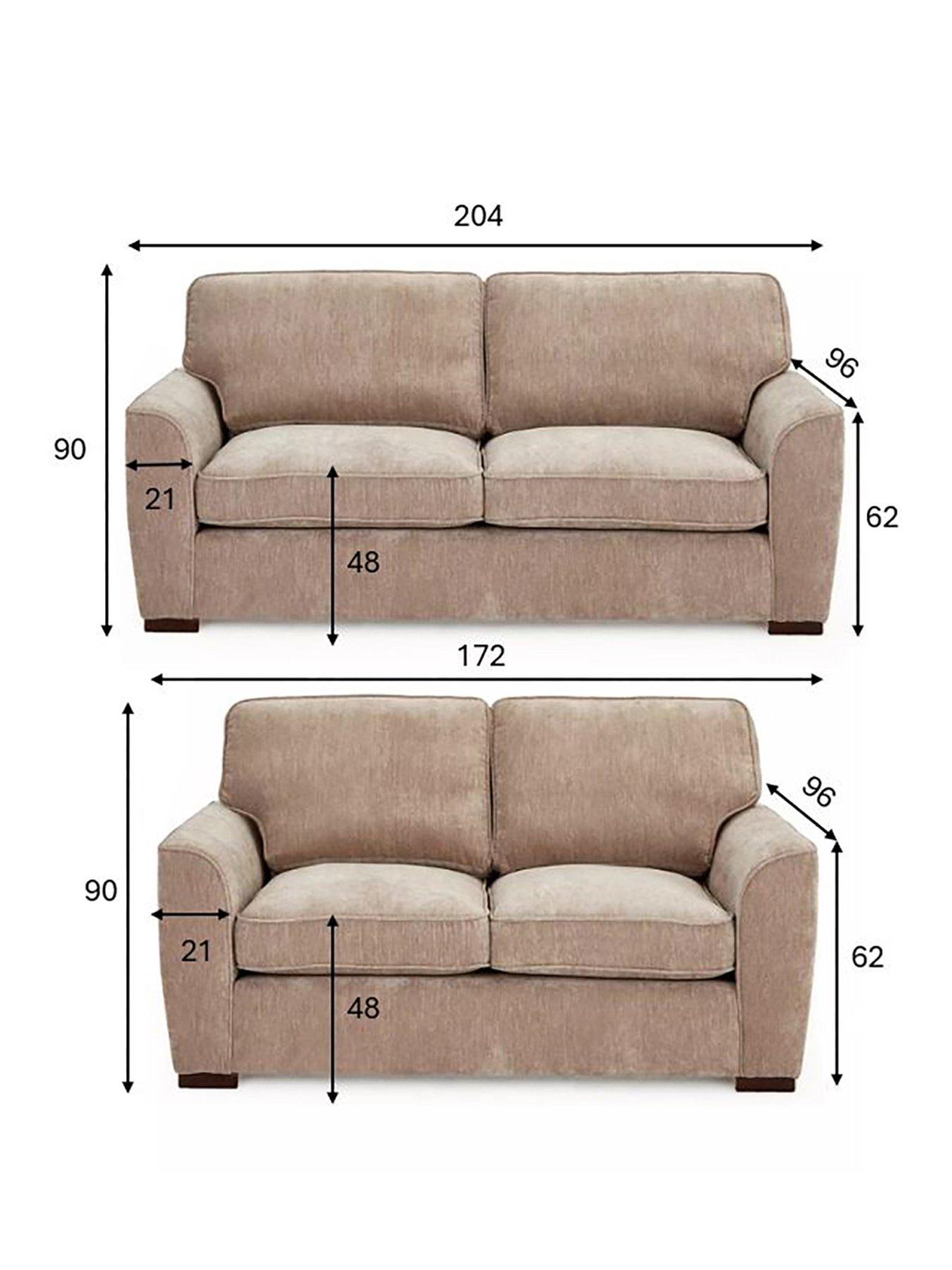 Image 6 of 7 of The Very Collection Harlow 3 + 2 Seater Fabric Sofa Set (Buy &amp; SAVE!)&nbsp;- FSC&reg; Certified