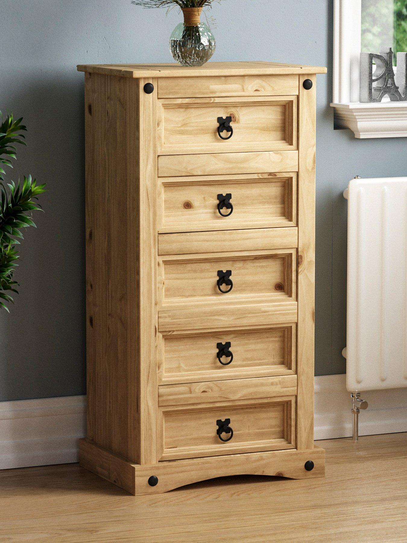 undefined Corona 5 Drawer Narrow Chest