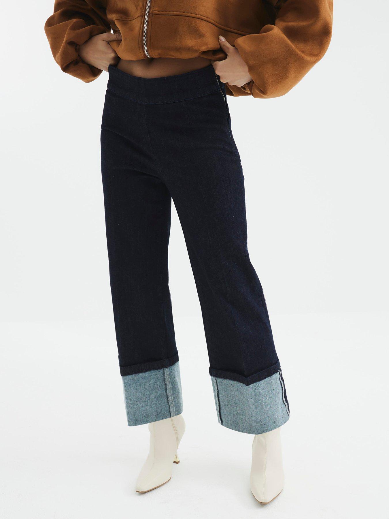 undefined Turn Up Slim Jean - Dark Denim - Blue
