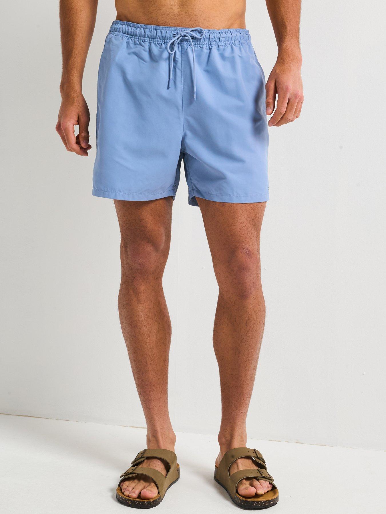 undefined Tape Pipe Trim Flag Swimshorts - Blue