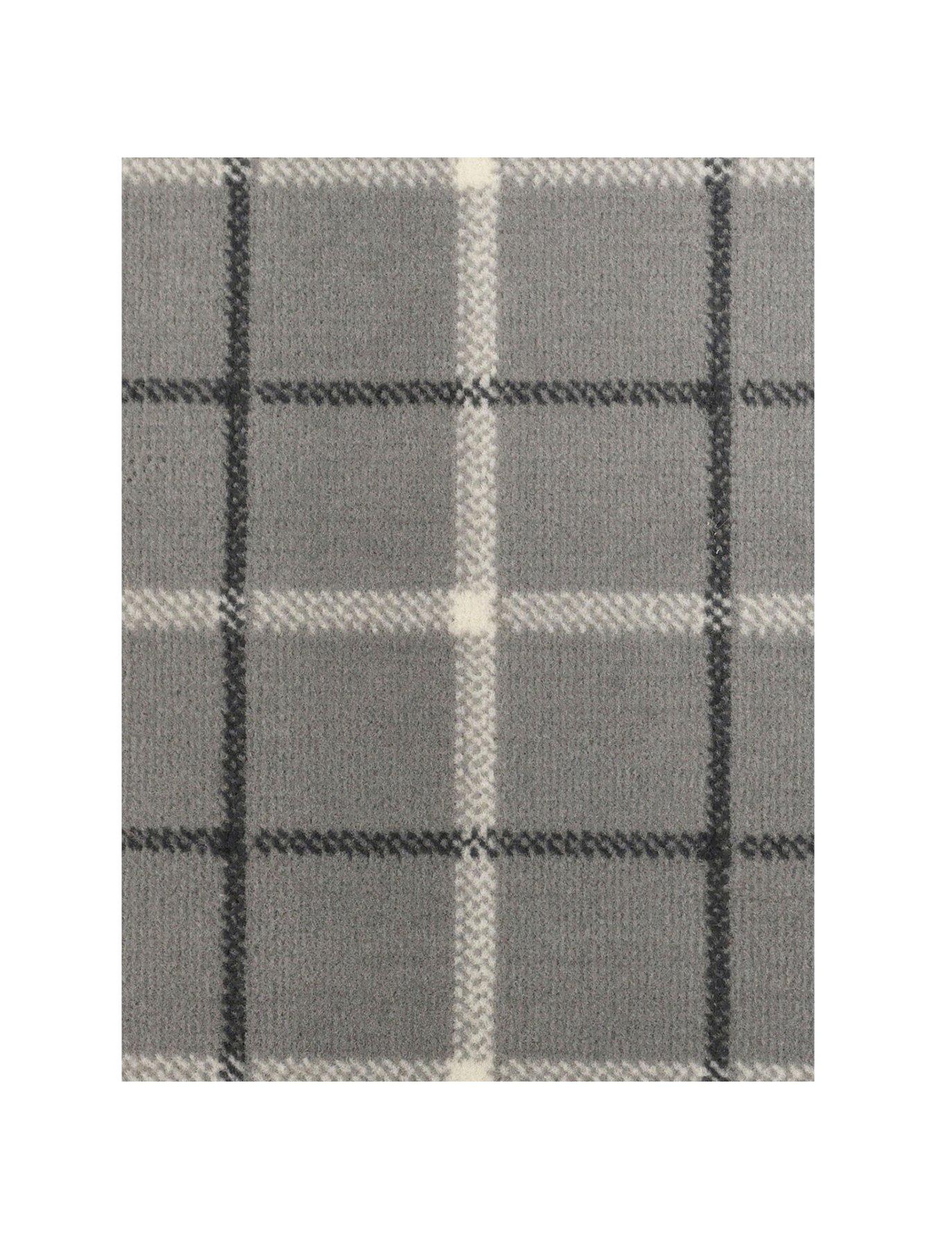 Image 2 of 6 of Homemaker Grey Check Stair Runner