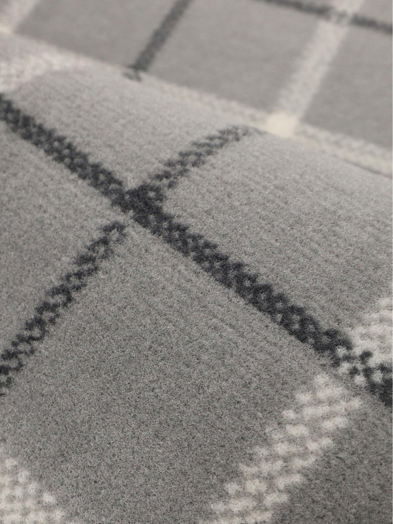 Image 3 of 6 of Homemaker Grey Check Stair Runner
