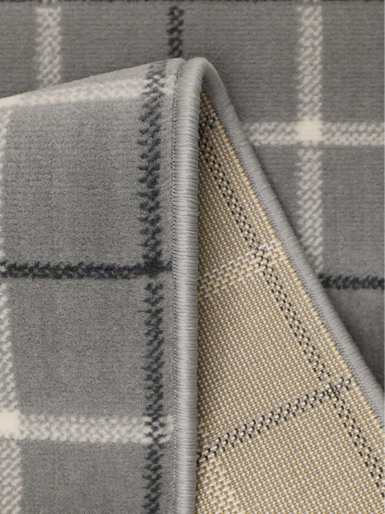 Image 4 of 6 of Homemaker Grey Check Stair Runner