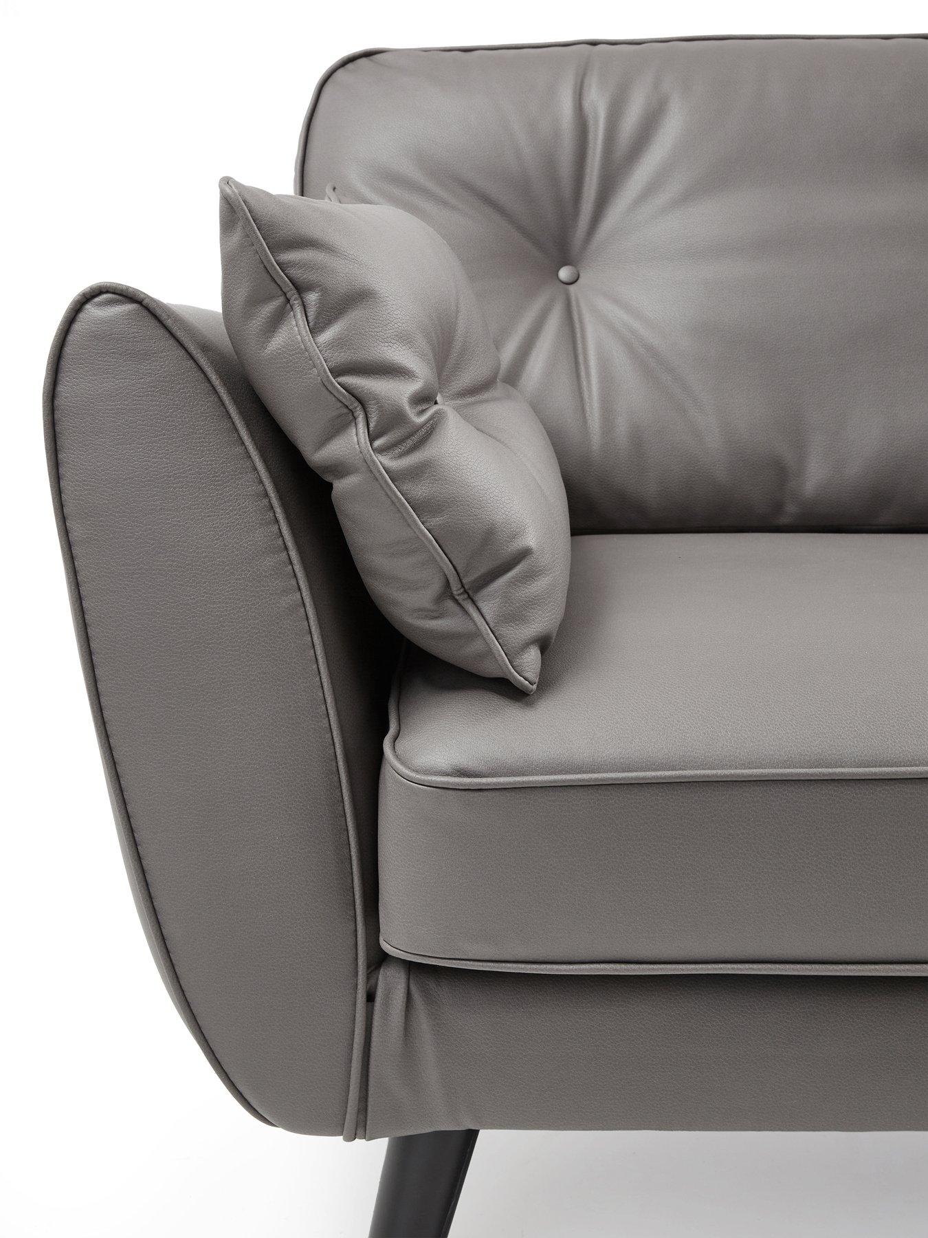 Image 4 of 7 of The Very Collection Paulo 3 +&nbsp;2&nbsp;Seater Faux Leather Sofa Set (Buy &amp; SAVE!)&nbsp;&nbsp;- FSC&reg; Certified
