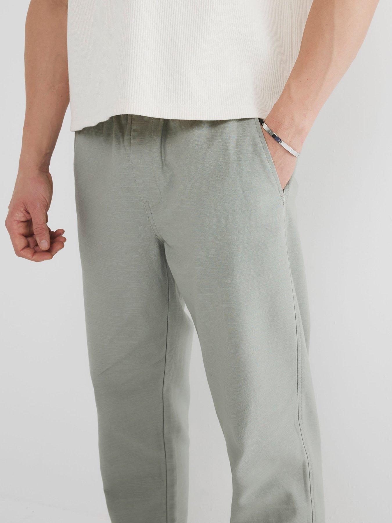 Image 4 of 5 of River Island Beck Pull On Trousers - Grey