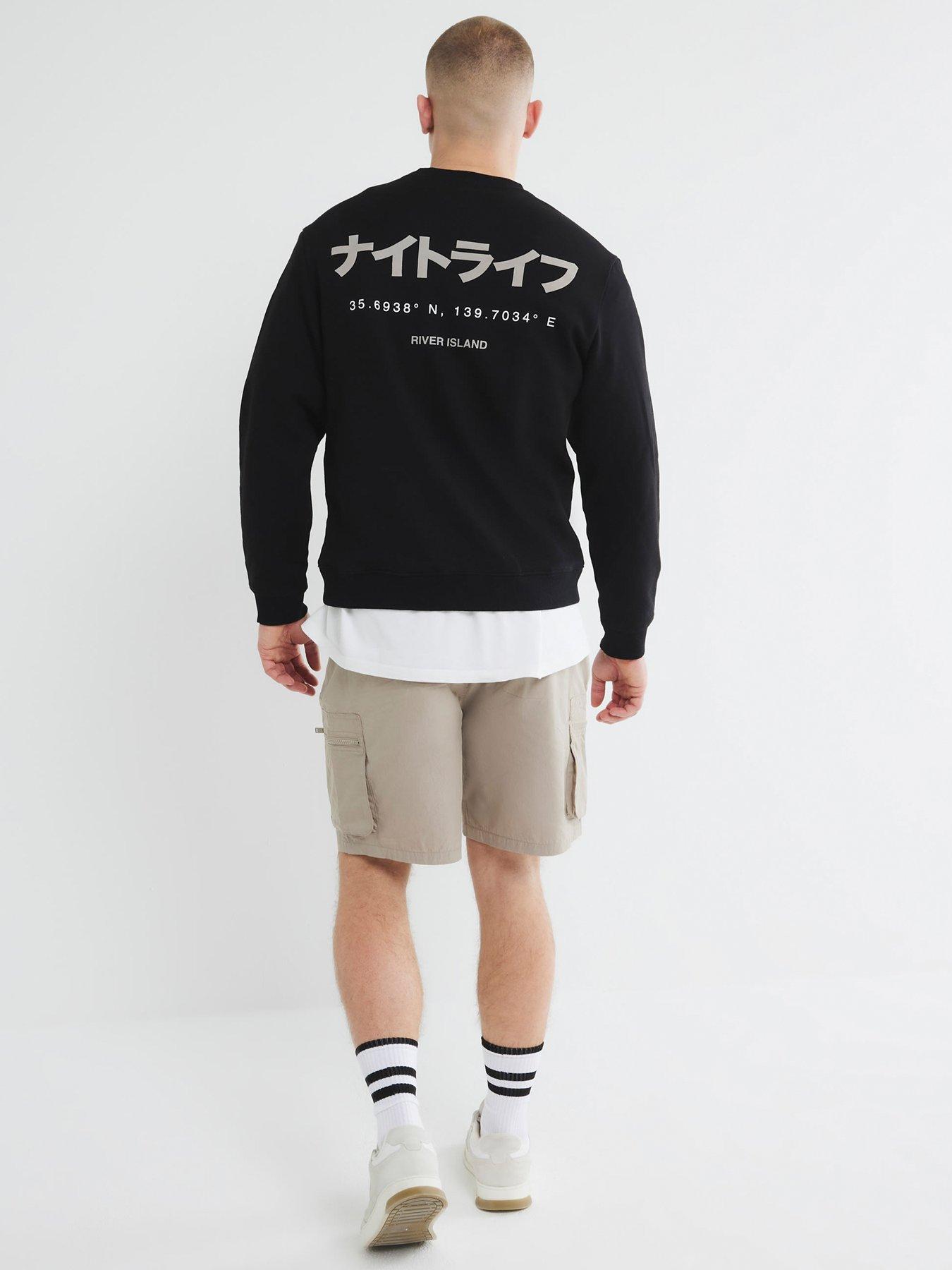Image 2 of 4 of River Island Hilson Cargo Shorts - Stone