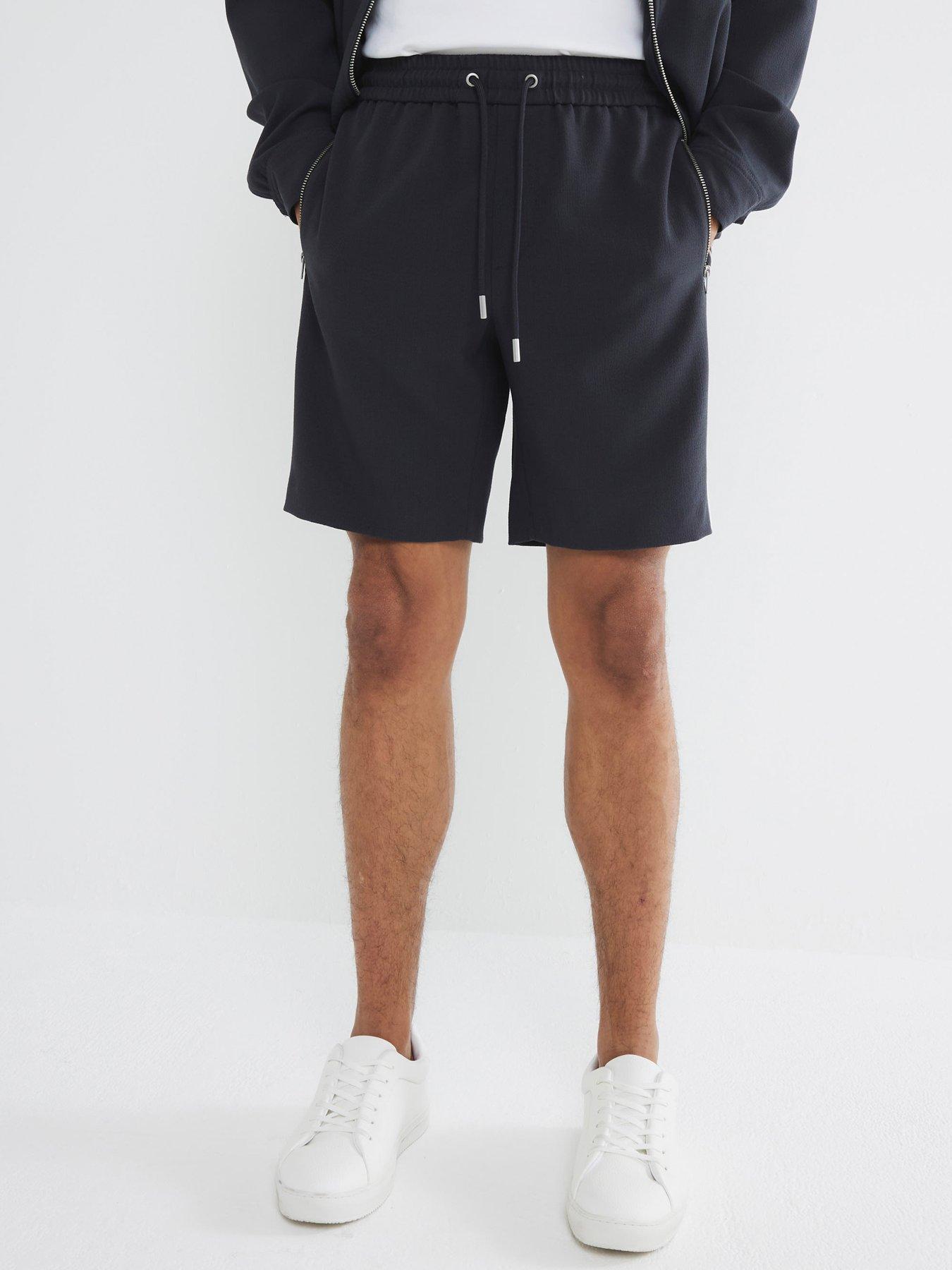 River Island: Full Elasticated Shorts - Grey - Dark