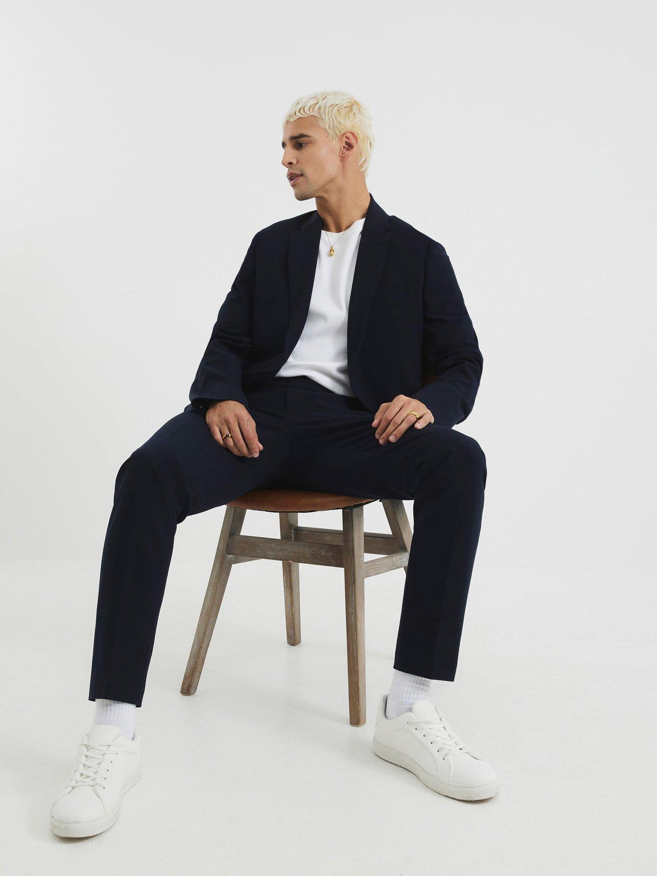 Image 1 of 4 of River Island Skinny Fit Suit Trousers
