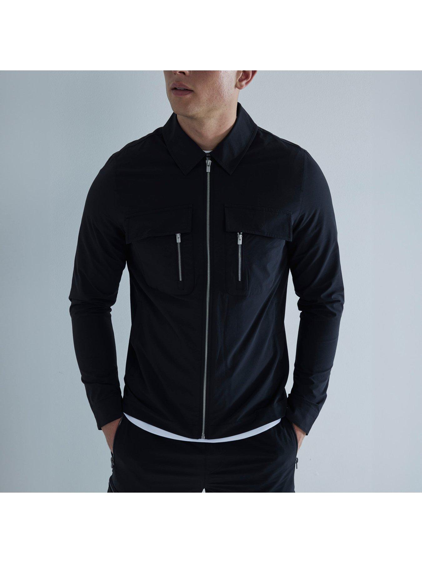 Image 4 of 5 of River Island Utility Tech Pocket Shacket