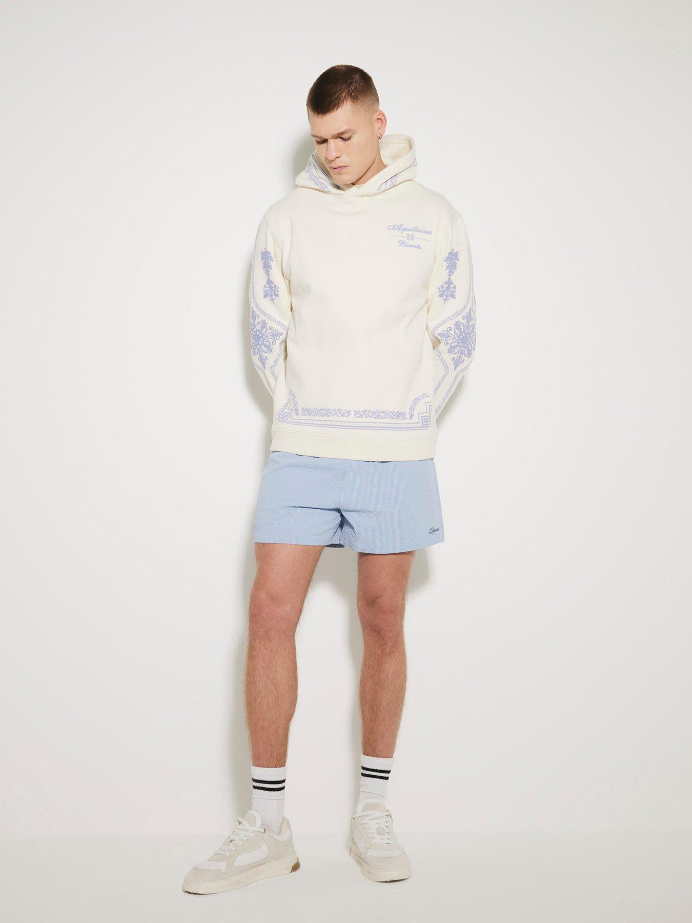 Icker Sea Sports Side Slit Runner Shorts White SHR-13-01