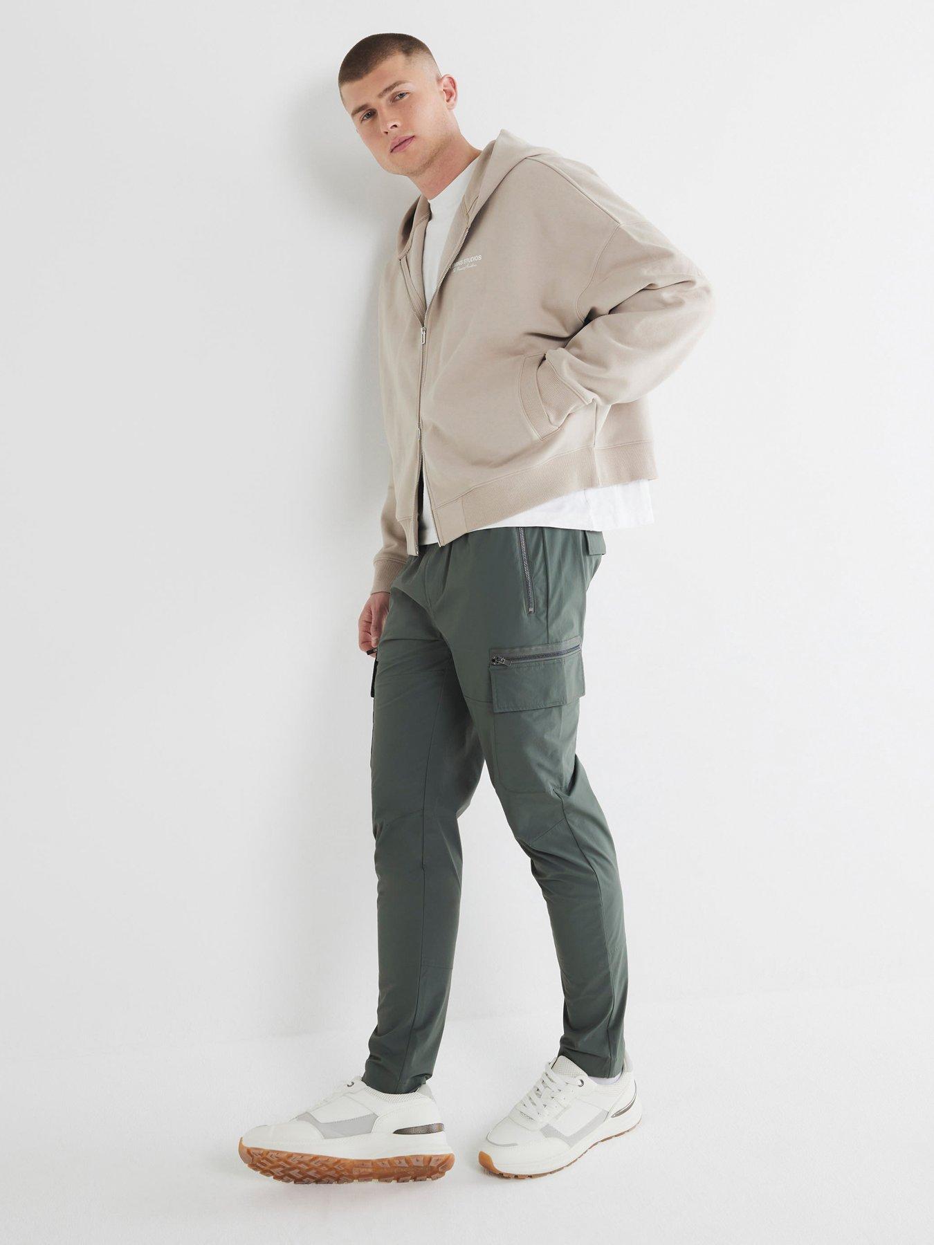 Image 1 of 5 of River Island Affleck Skinny Cargo Pants